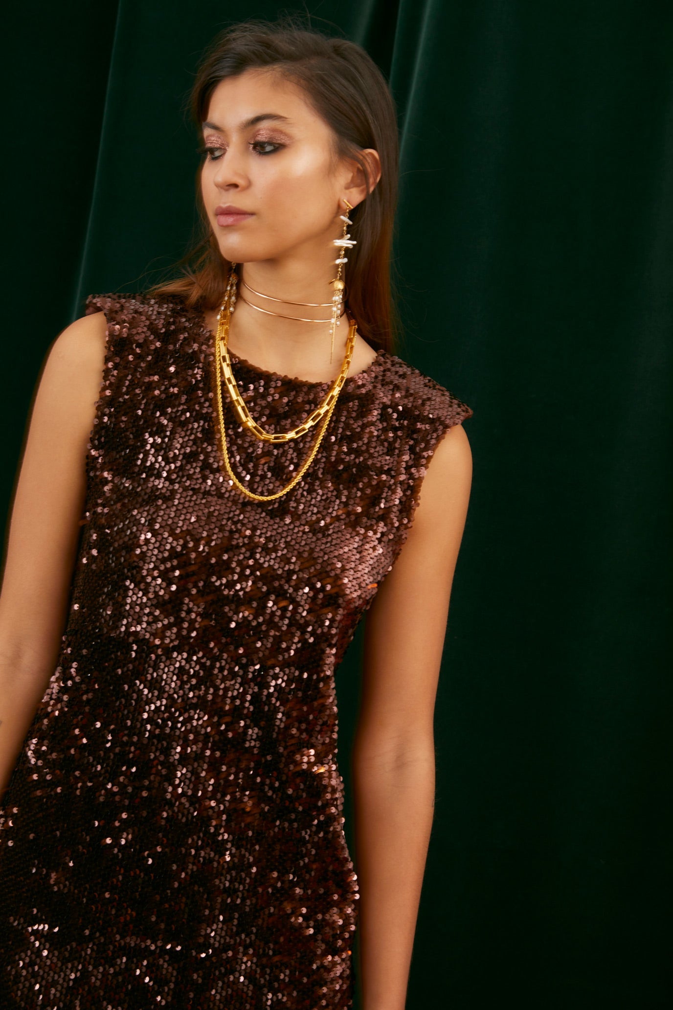GISELE SEQUIN DRESS