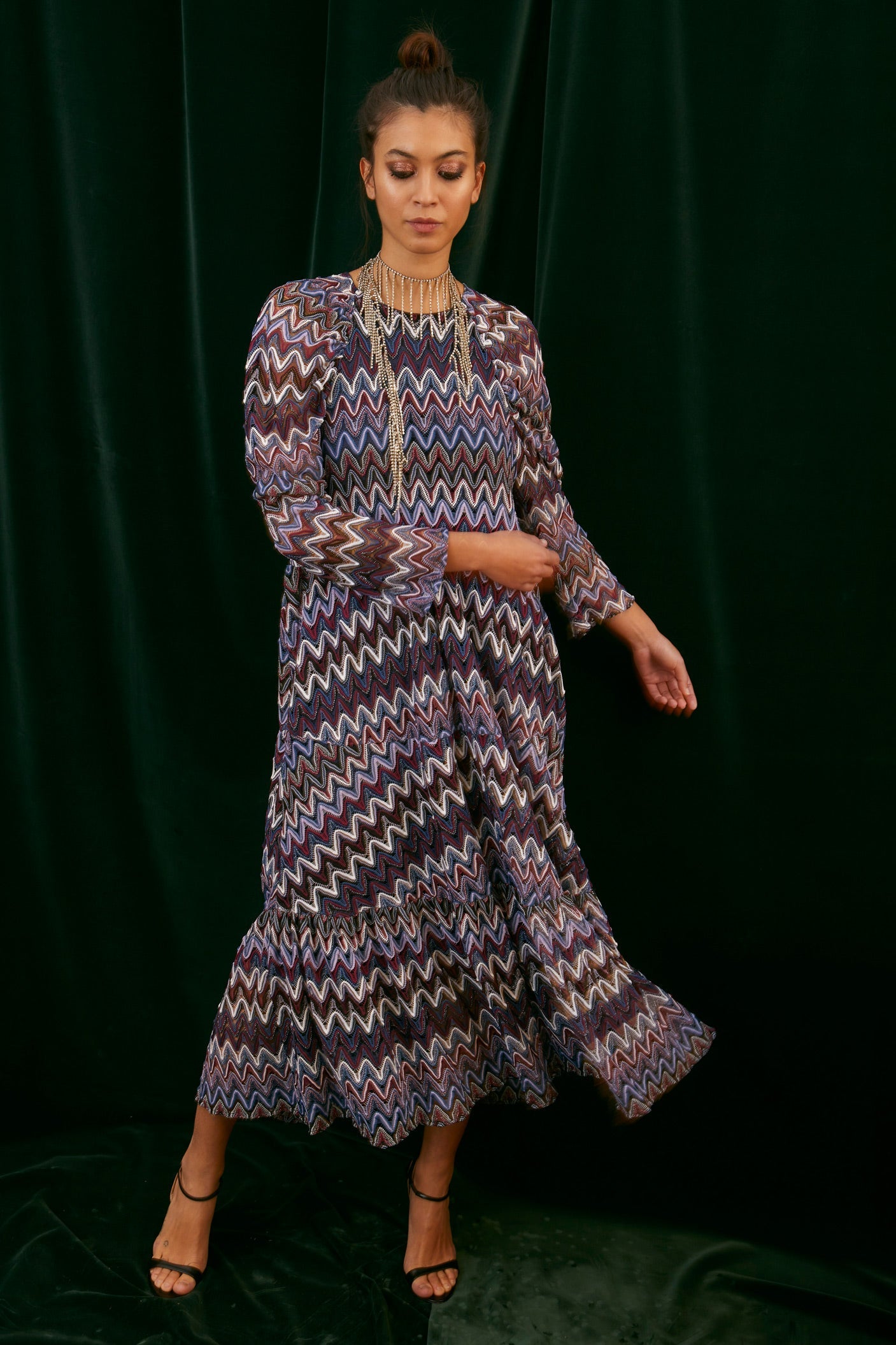 CROCHET PANEL DRESS