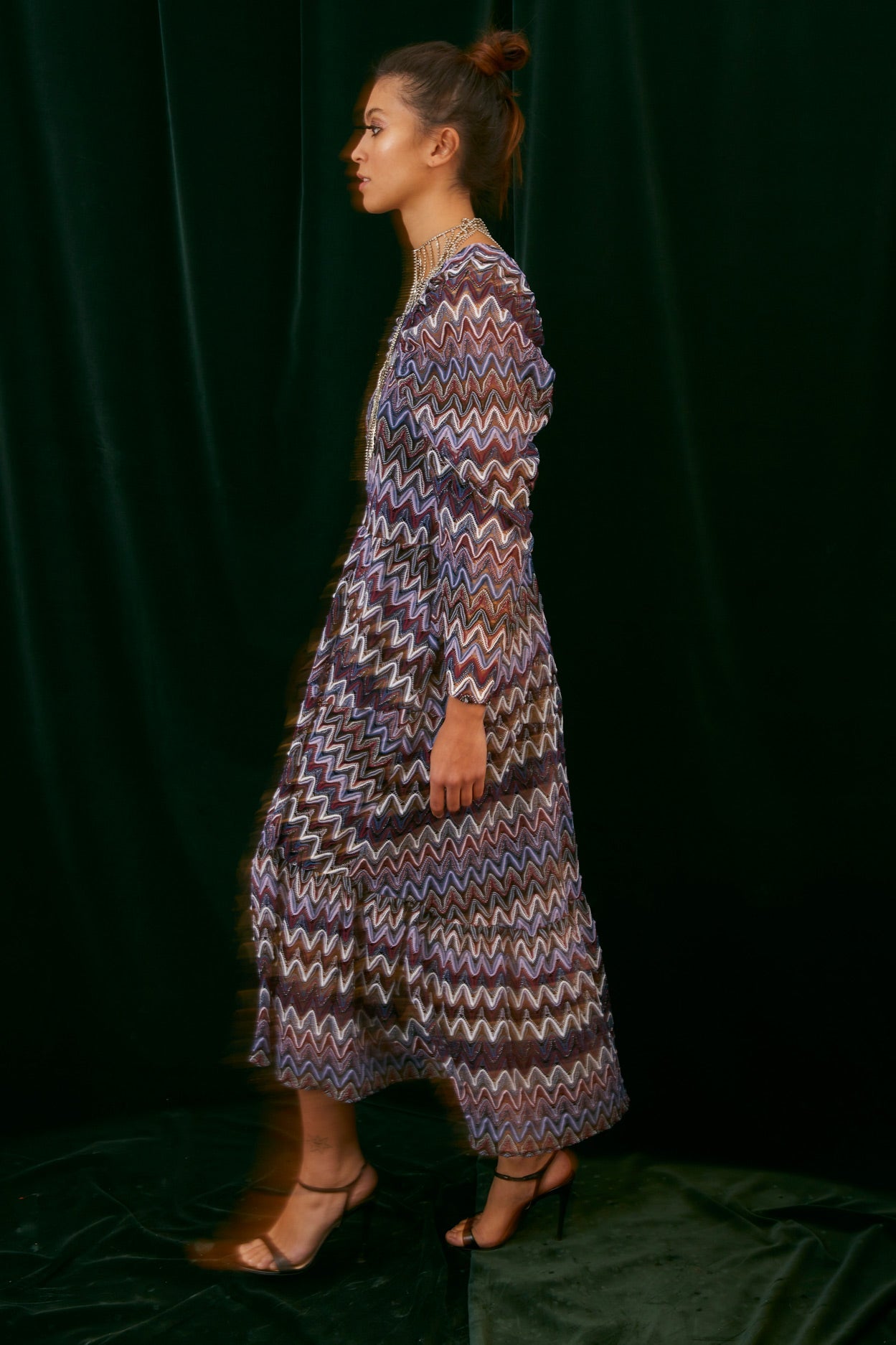 CROCHET PANEL DRESS