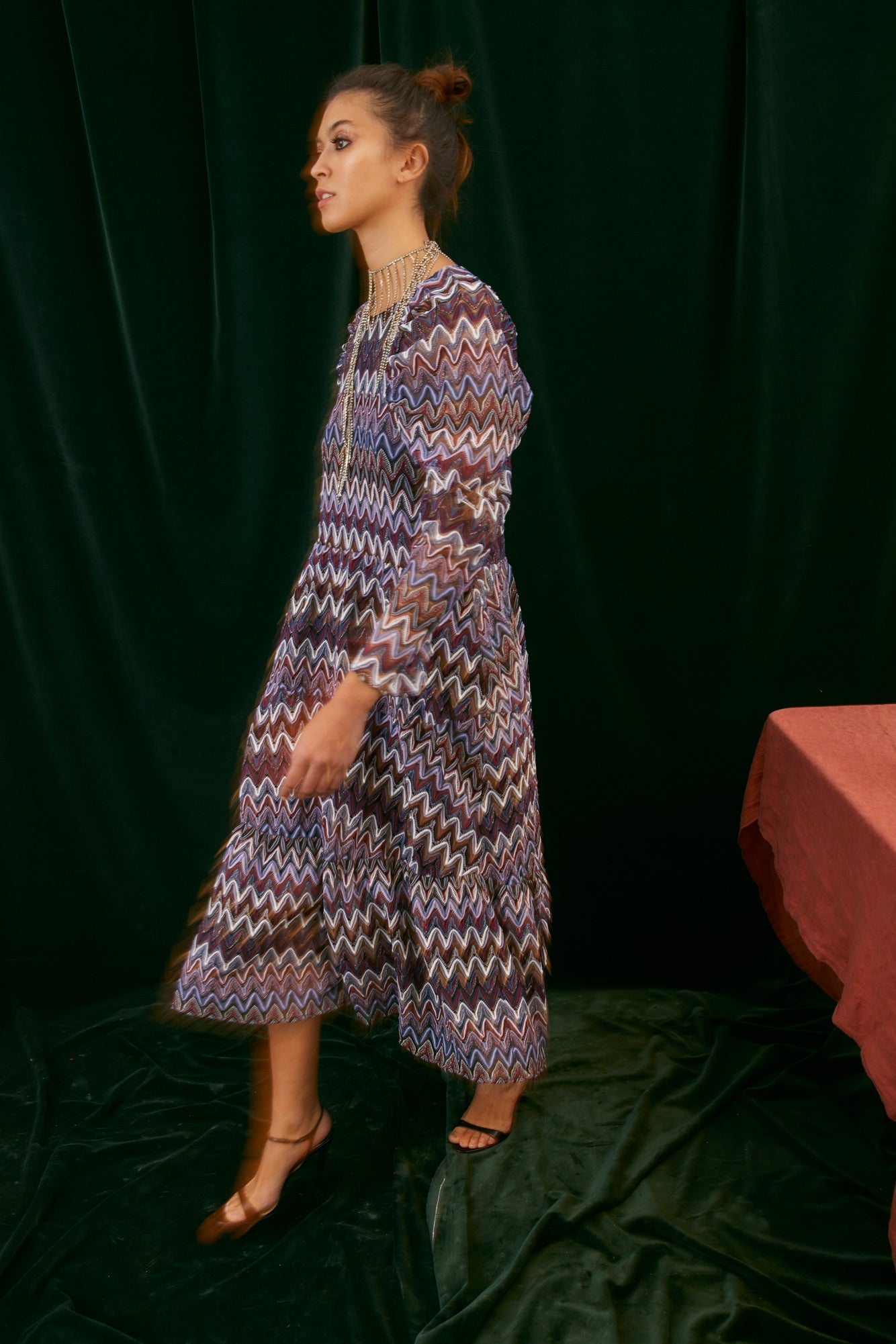 CROCHET PANEL DRESS