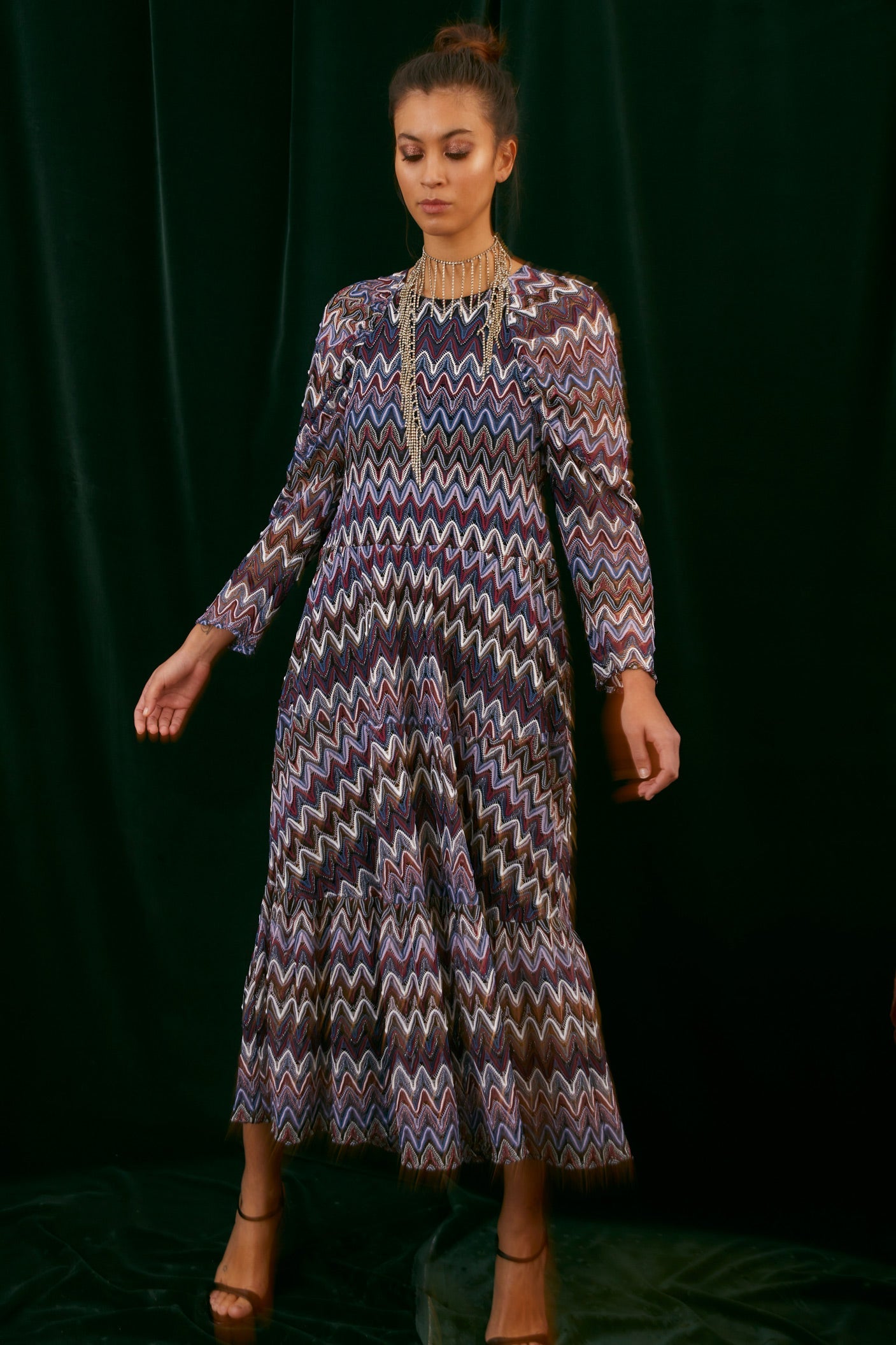 CROCHET PANEL DRESS