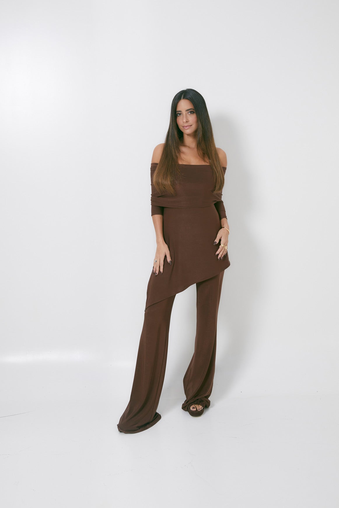 GIORGIA TUNIC BROWN KNIT