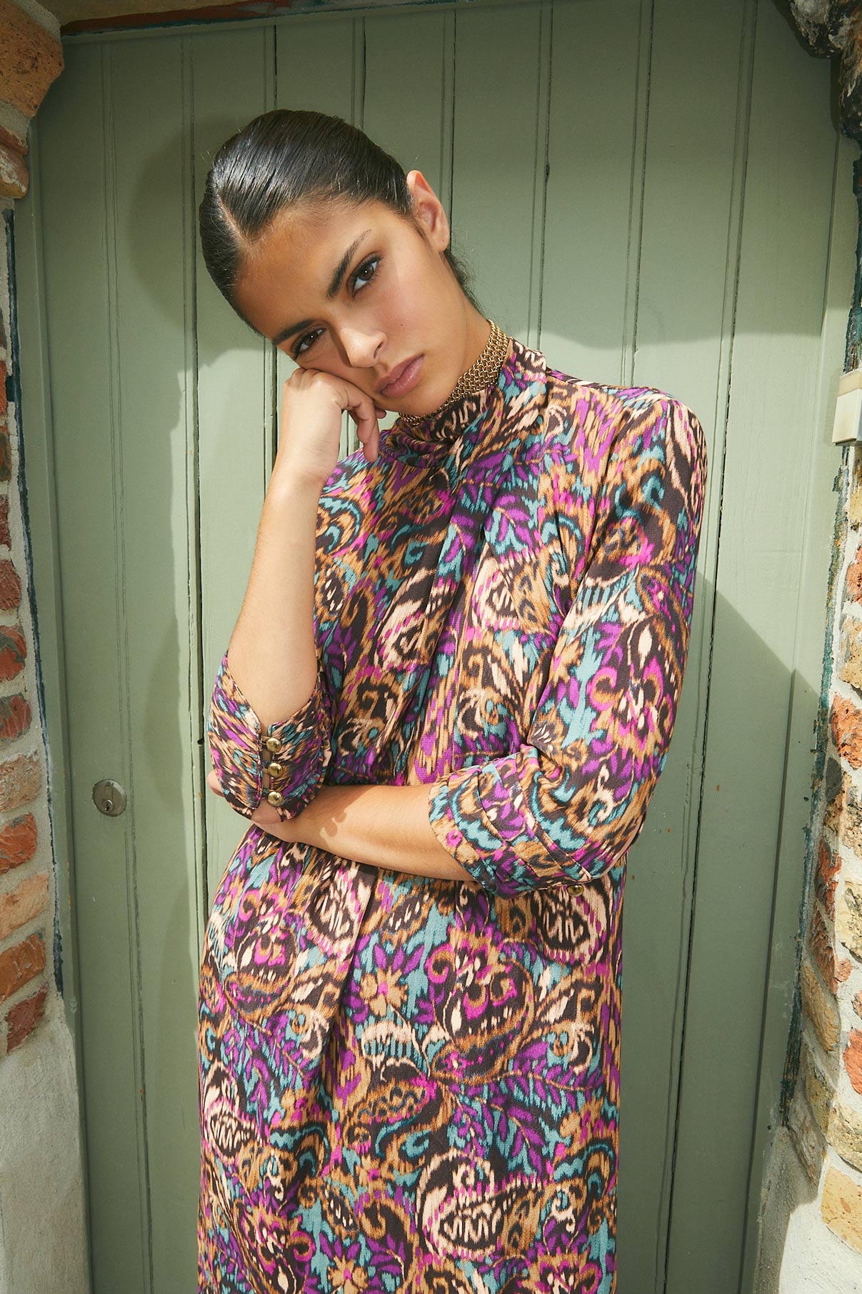CLOTILDE DRESS IKAT FLOWER