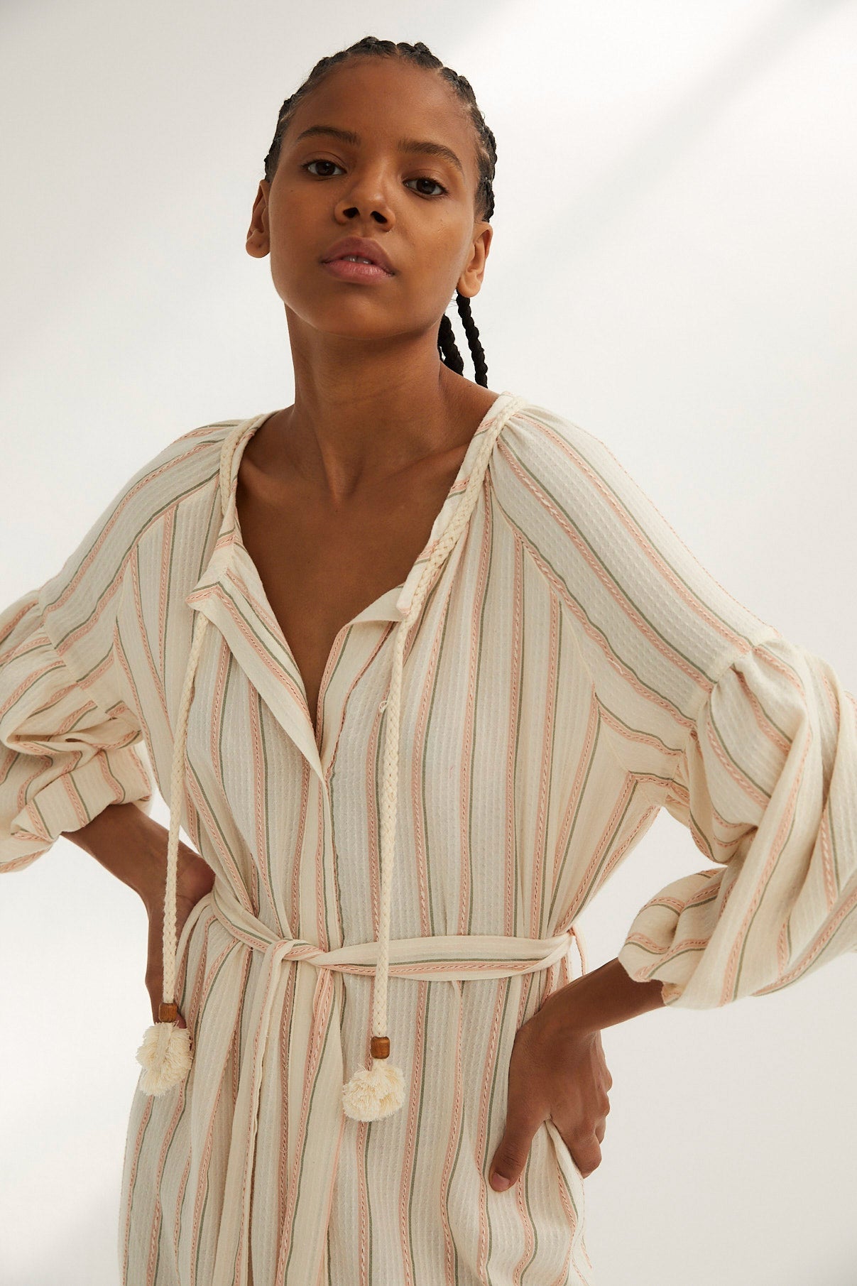 BLACK SEVILLE RAW TUNIC
