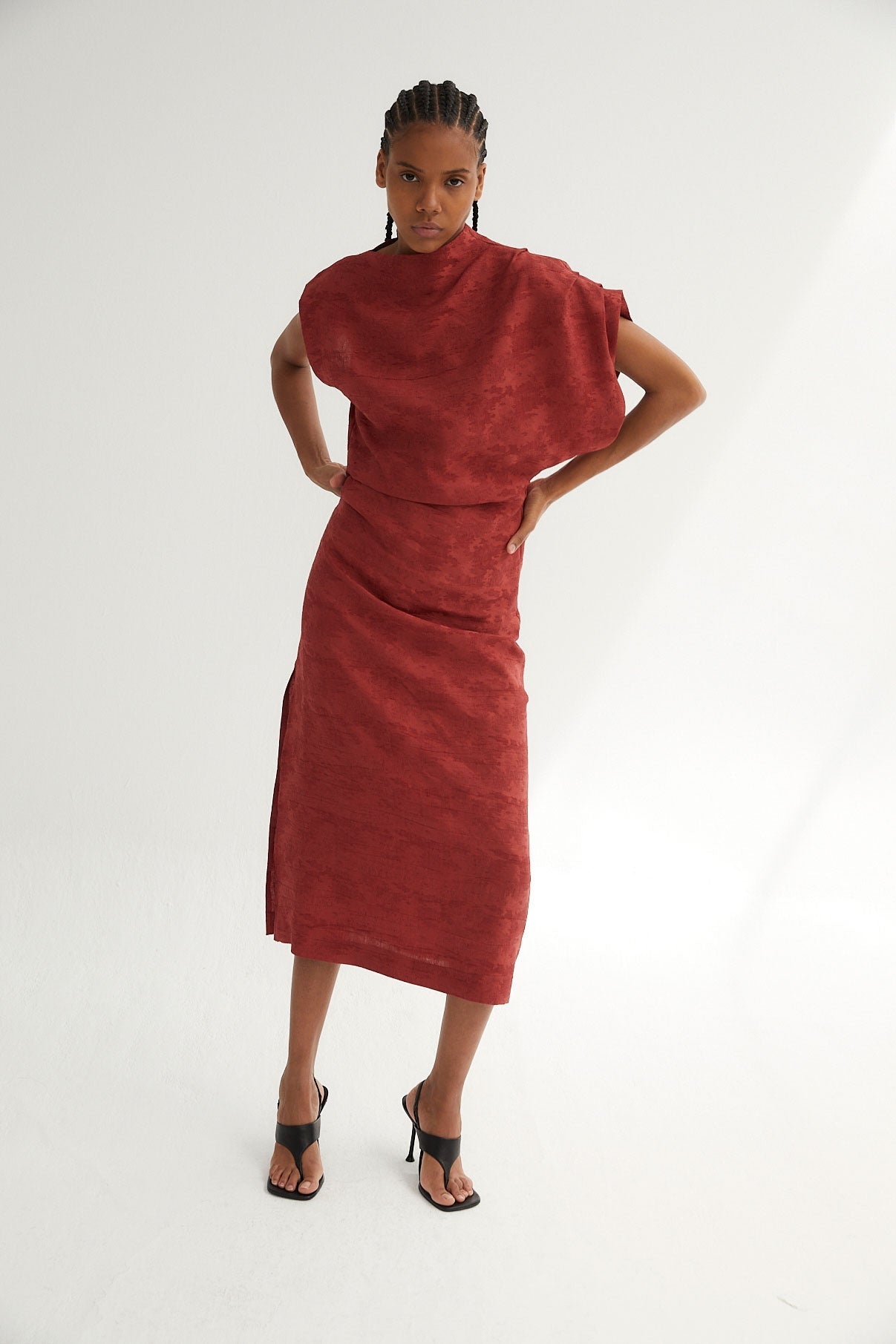 HARA JCQ RUSTIC TILE DRESS
