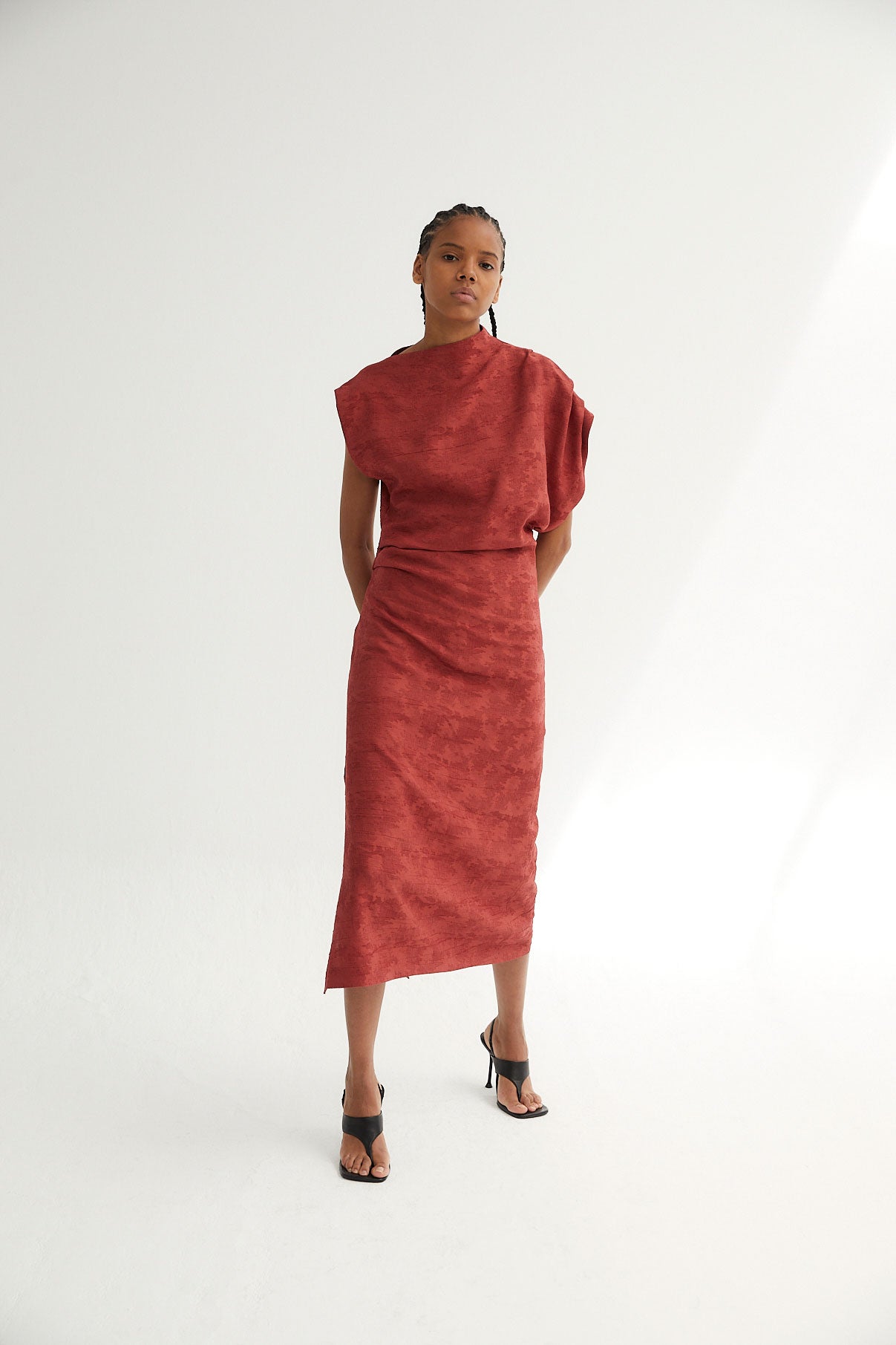 HARA JCQ RUSTIC TILE DRESS