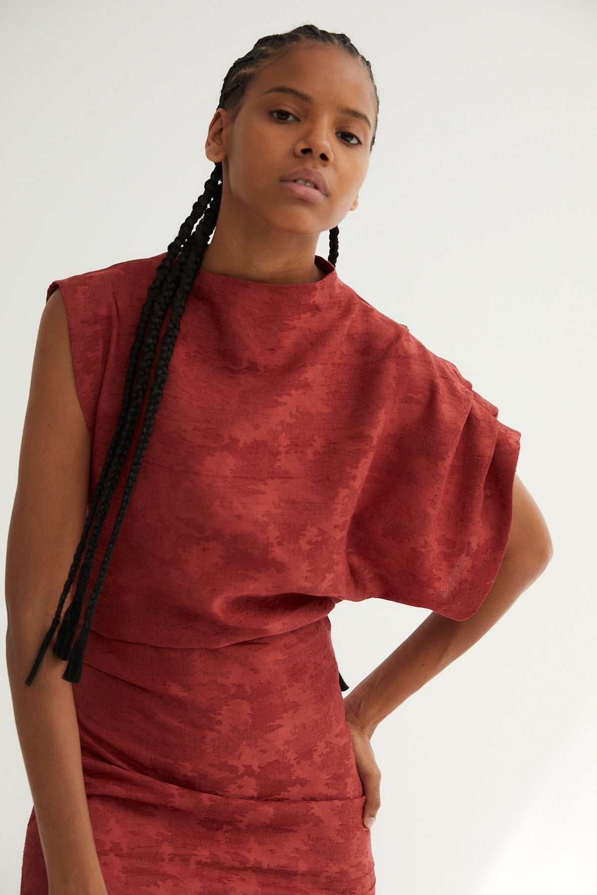 HARA JCQ RUSTIC TILE DRESS