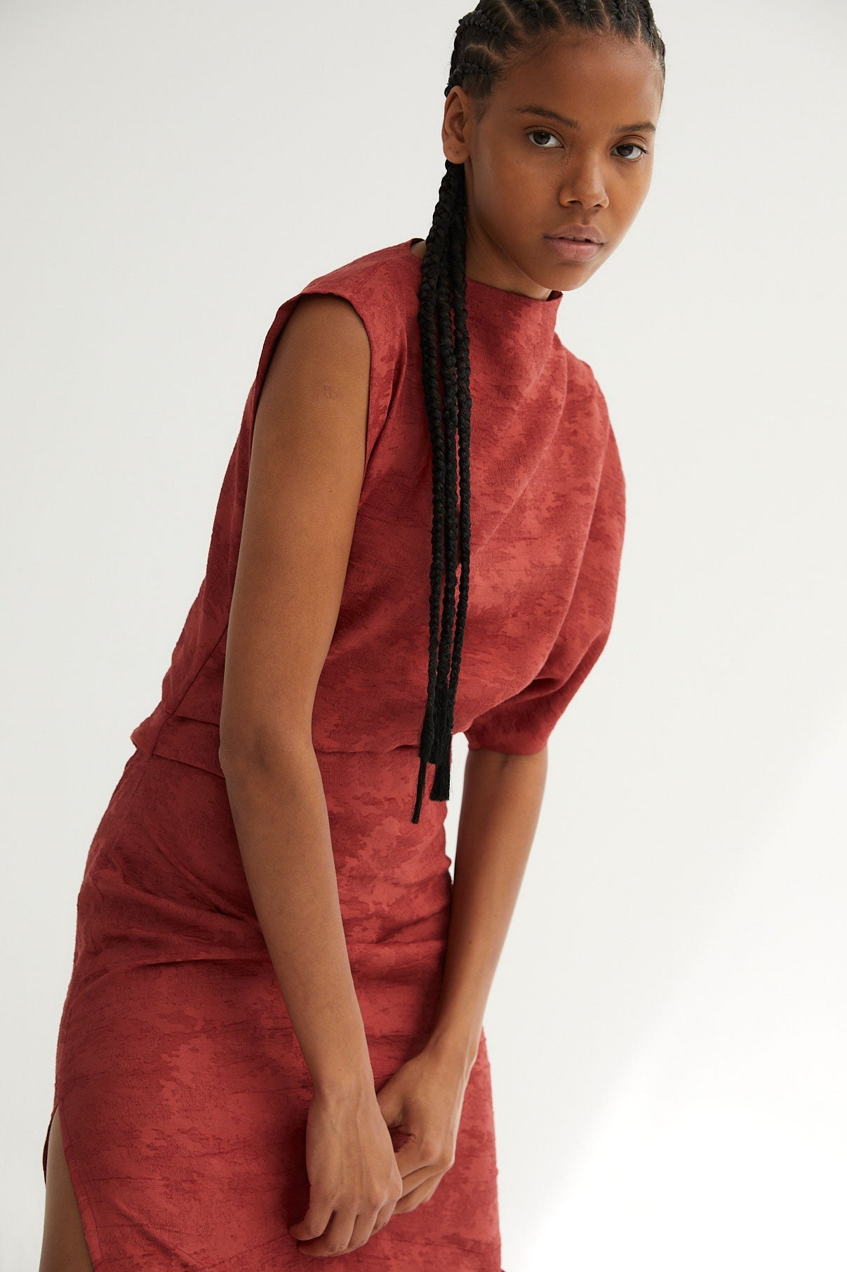 HARA JCQ RUSTIC TILE DRESS