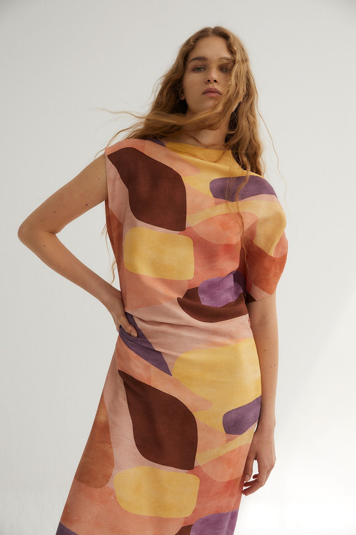 PINK CUBIST HARA DRESS