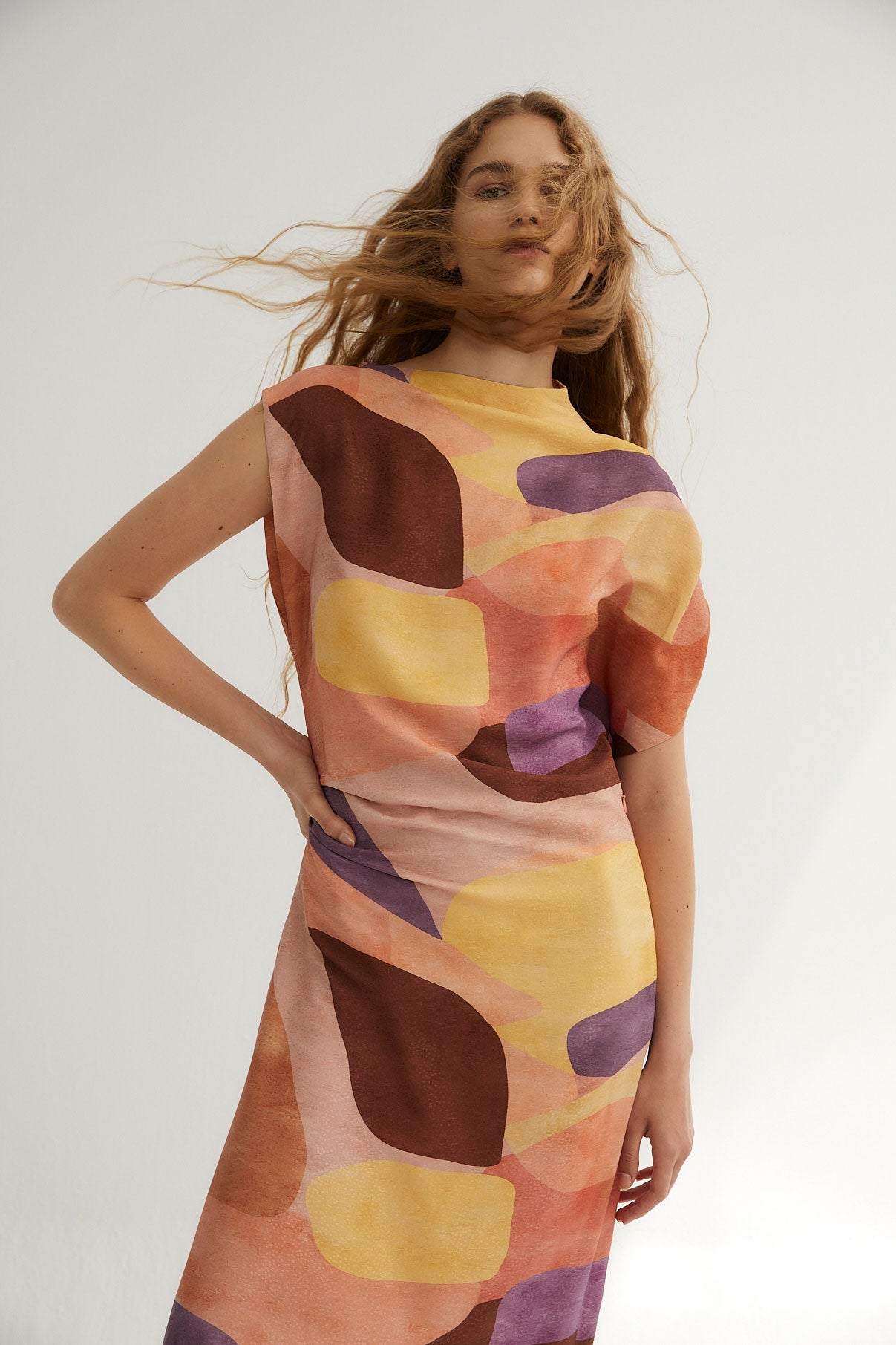 PINK CUBIST HARA DRESS
