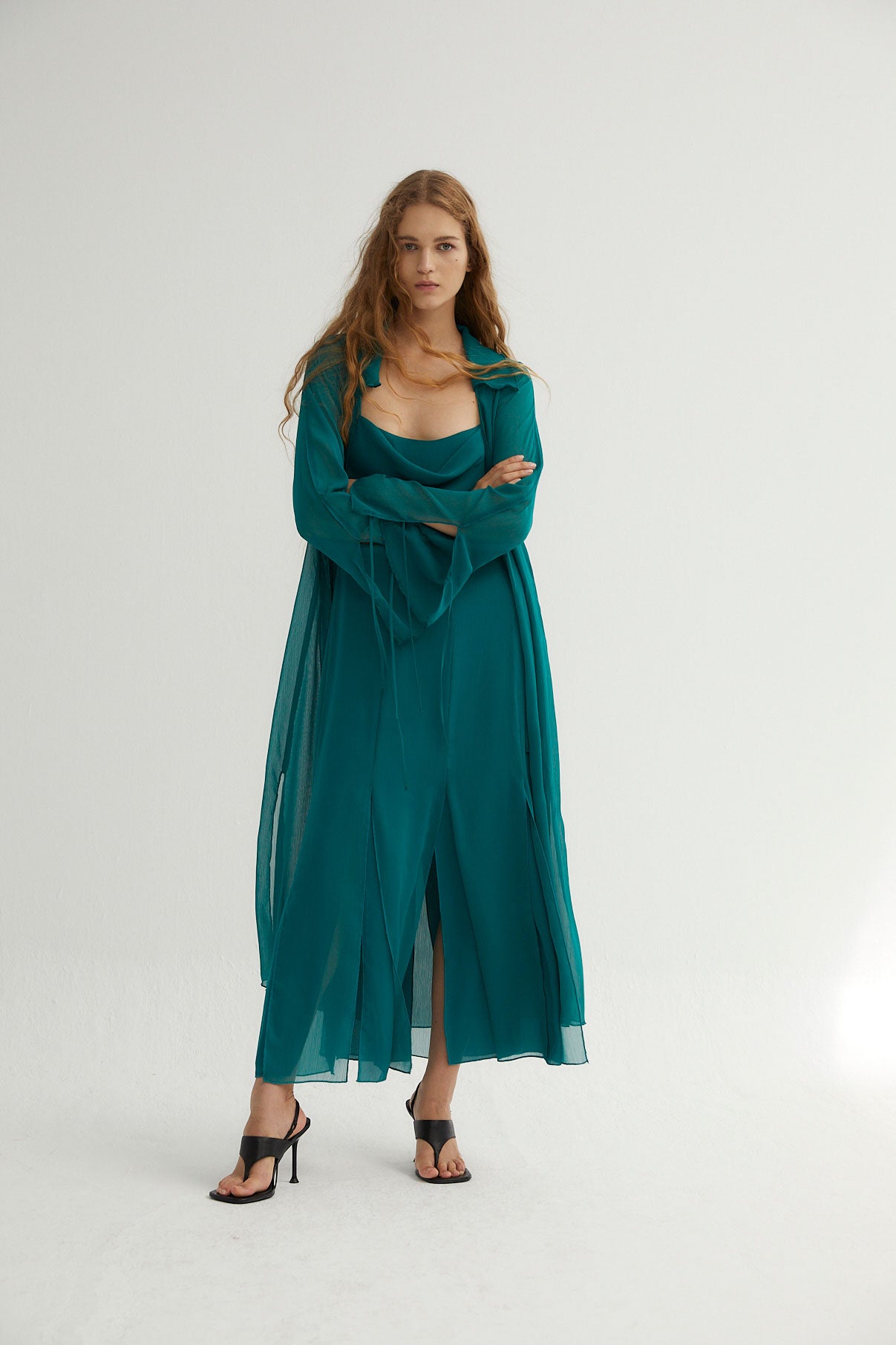 COBALT BAMBULA CHIFFON TUNIC