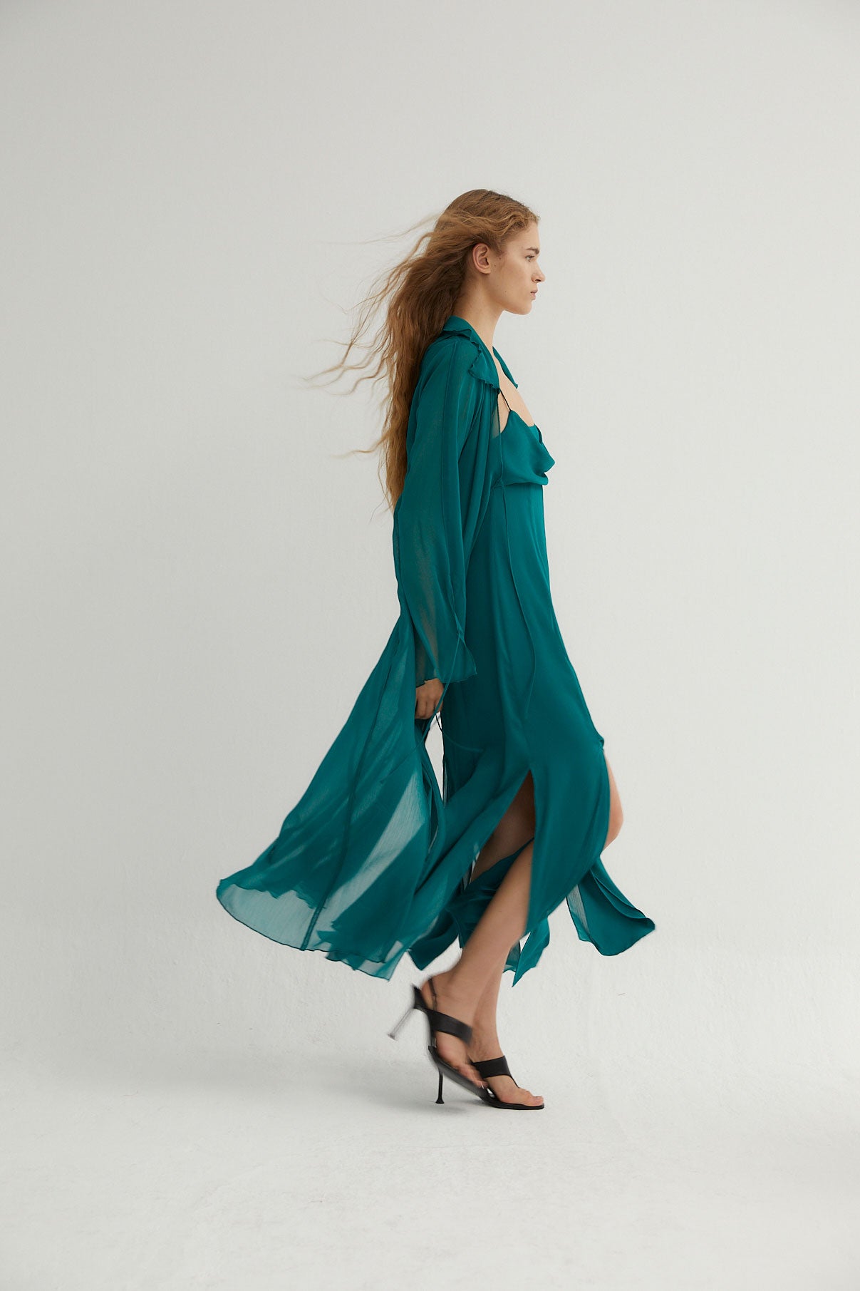 COBALT BAMBULA CHIFFON TUNIC