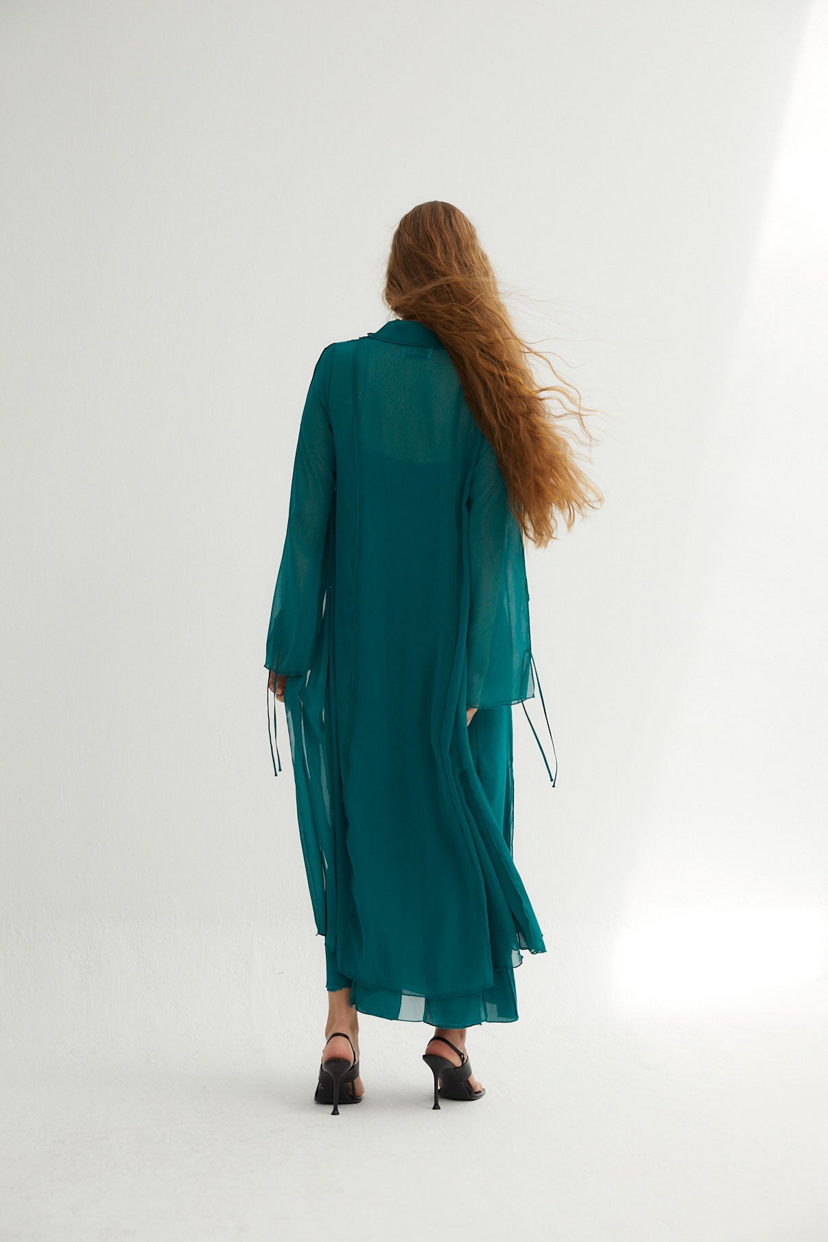 COBALT BAMBULA CHIFFON TUNIC