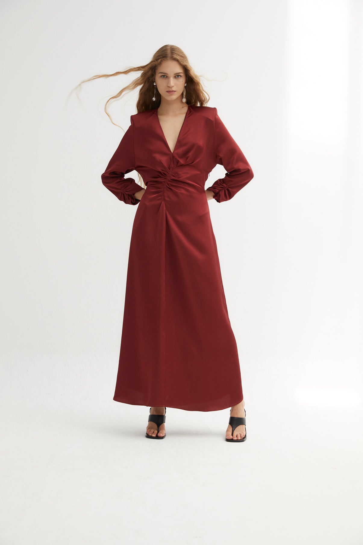 FERNANDA SIENA SATIN DRESS