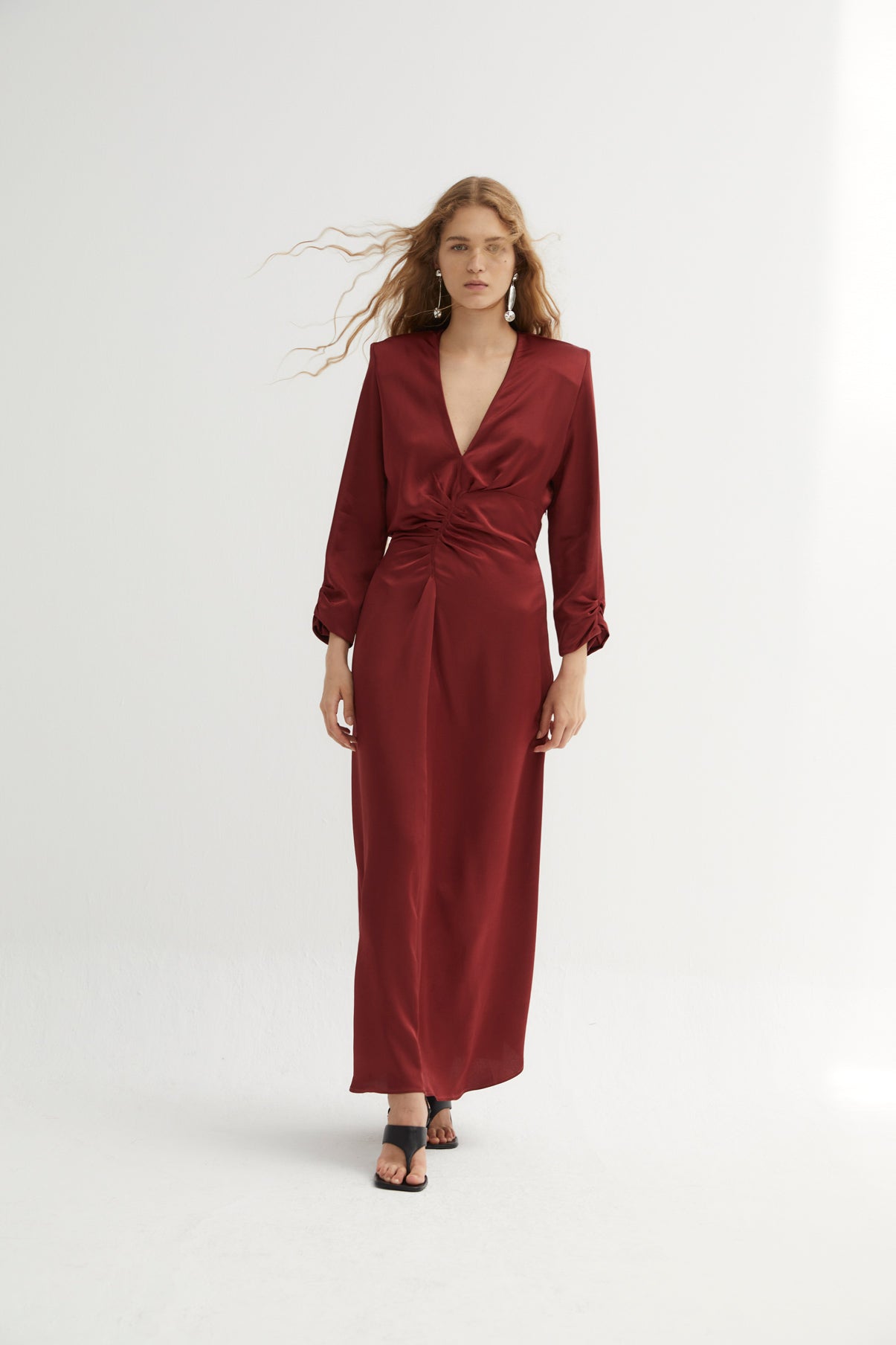 FERNANDA SIENA SATIN DRESS