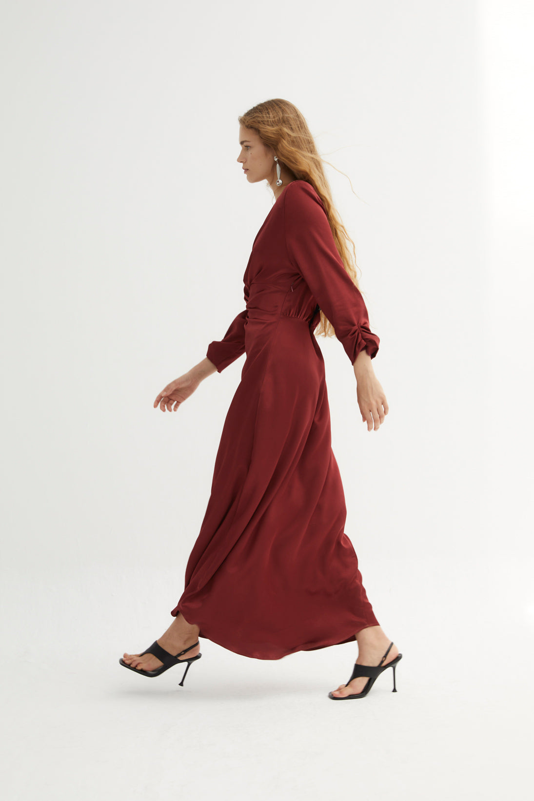 FERNANDA SIENA SATIN DRESS
