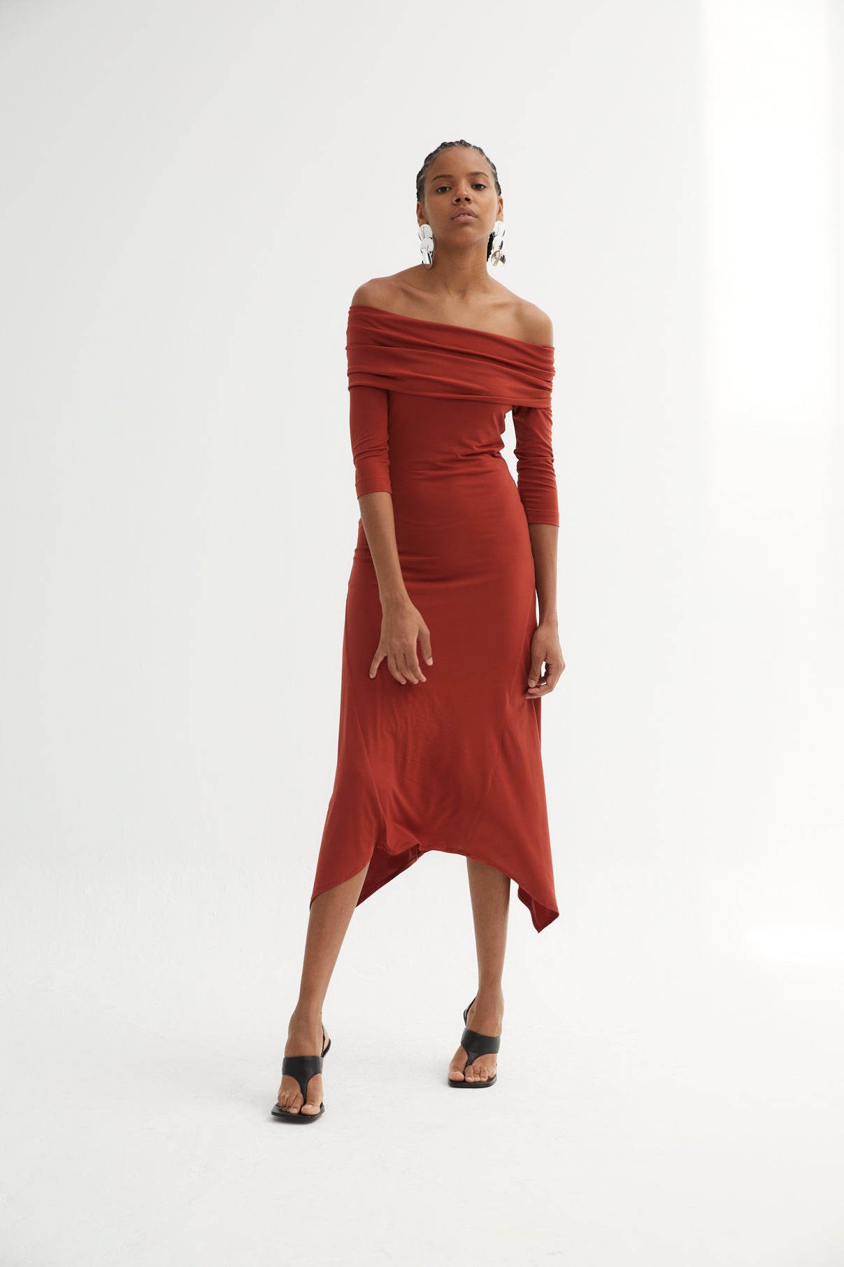 GILDA DRESS IN TILES STITCH