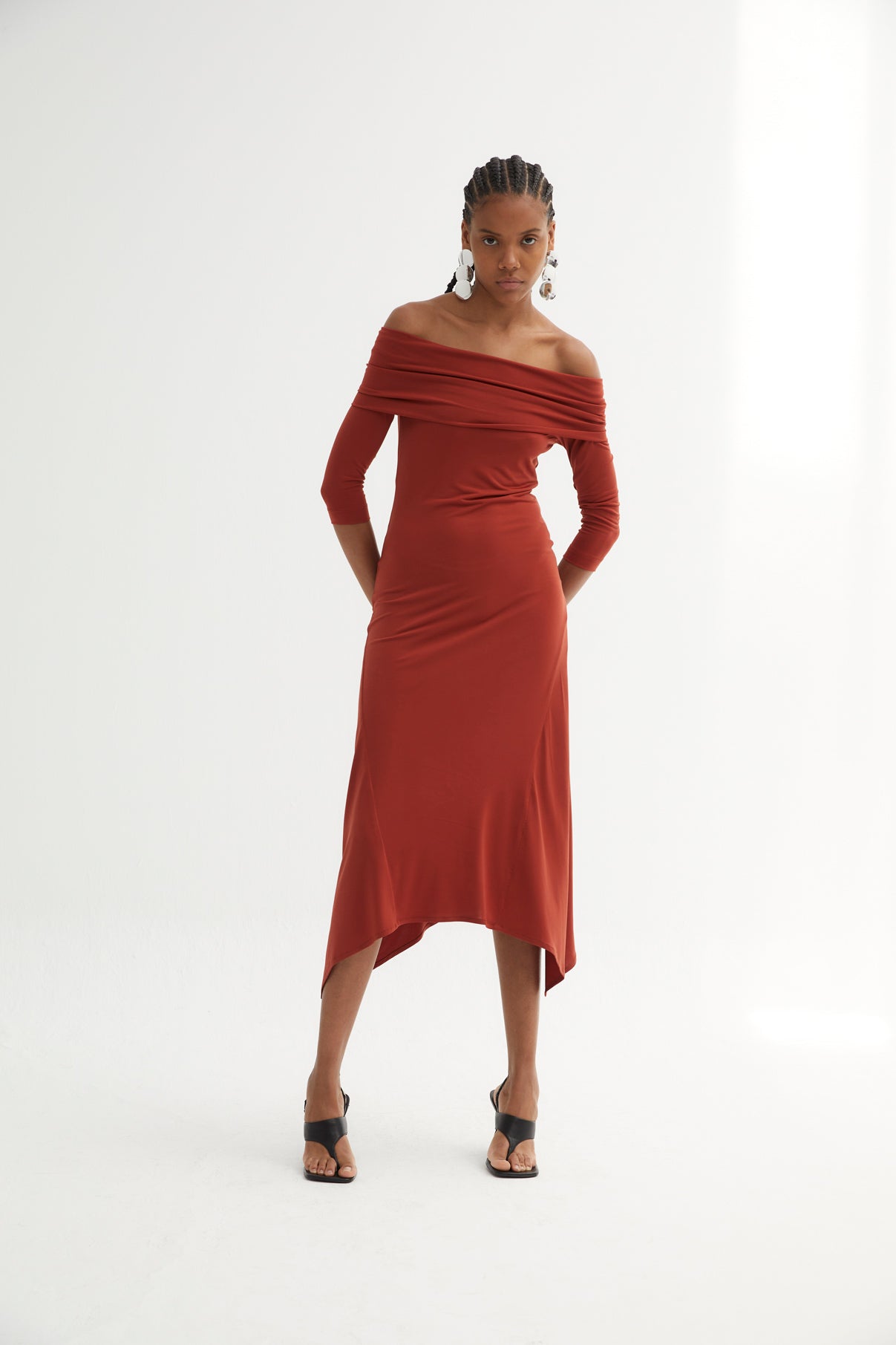 GILDA DRESS IN TILES STITCH