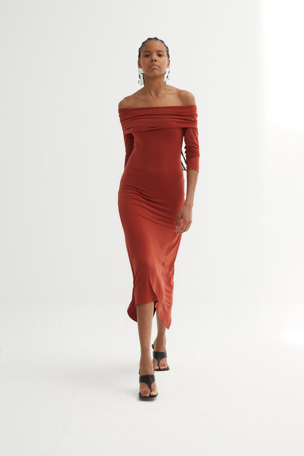 GILDA DRESS IN TILES STITCH