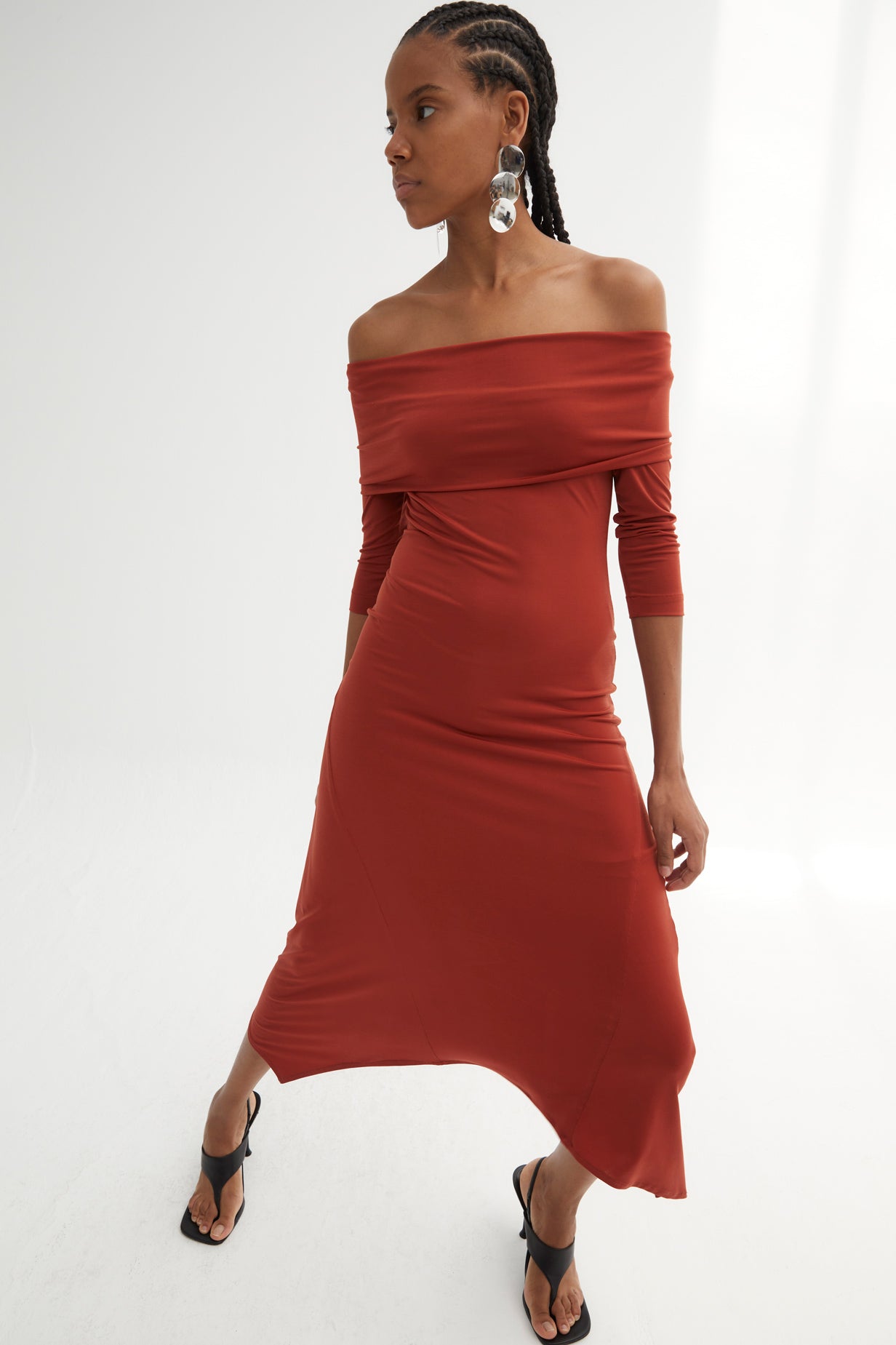 GILDA DRESS IN TILES STITCH