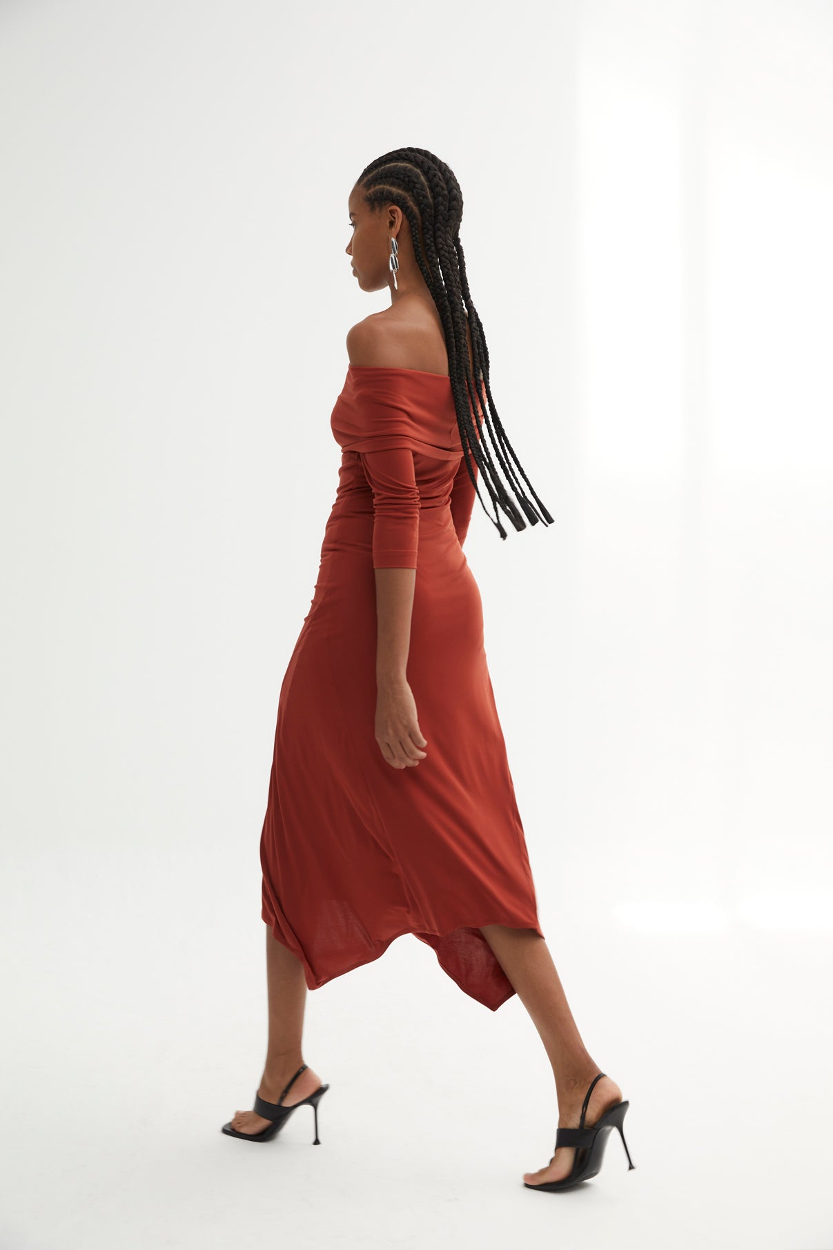 GILDA DRESS IN TILES STITCH