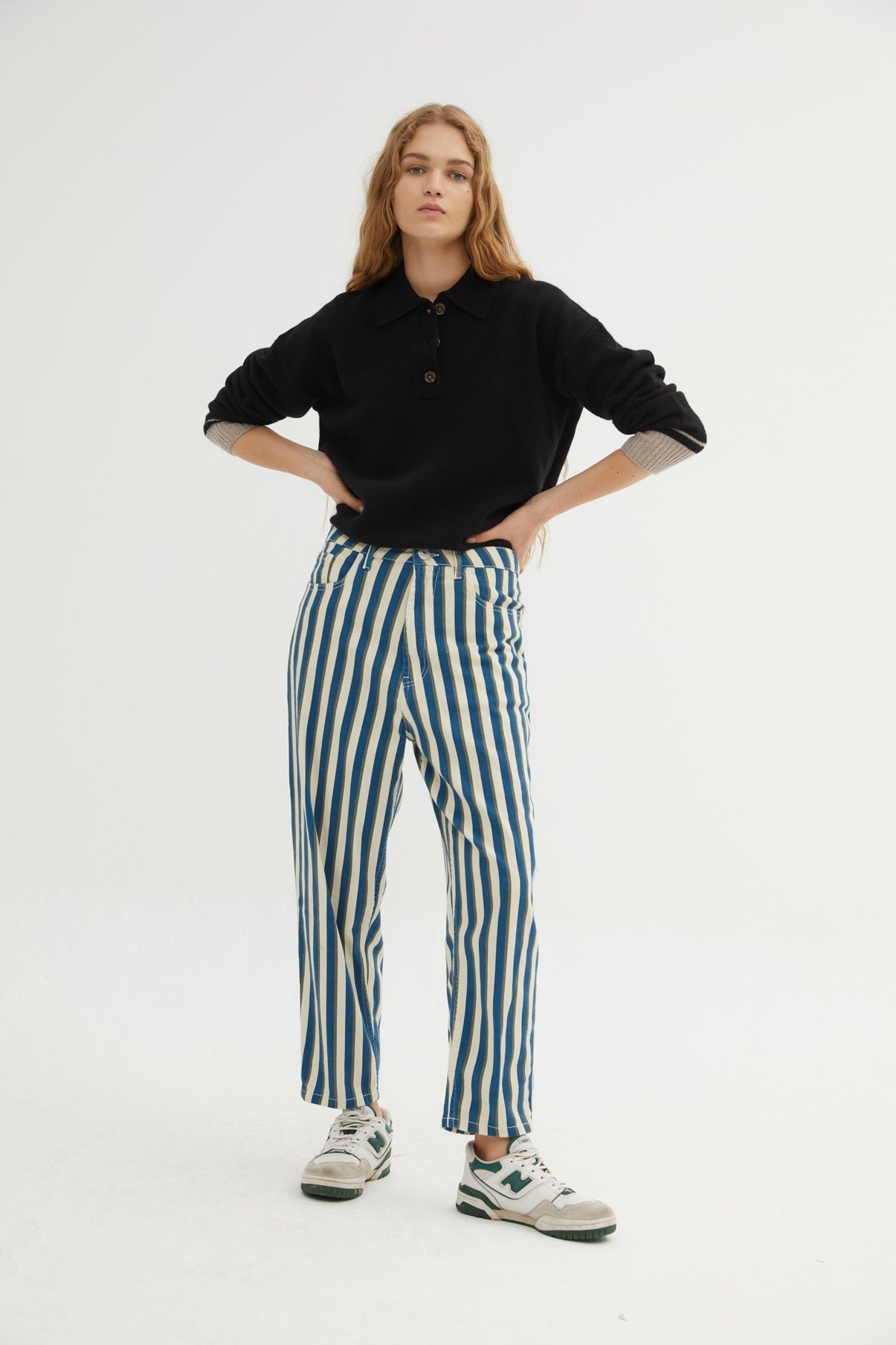 LUCCI BLUE STRIPED JEANS