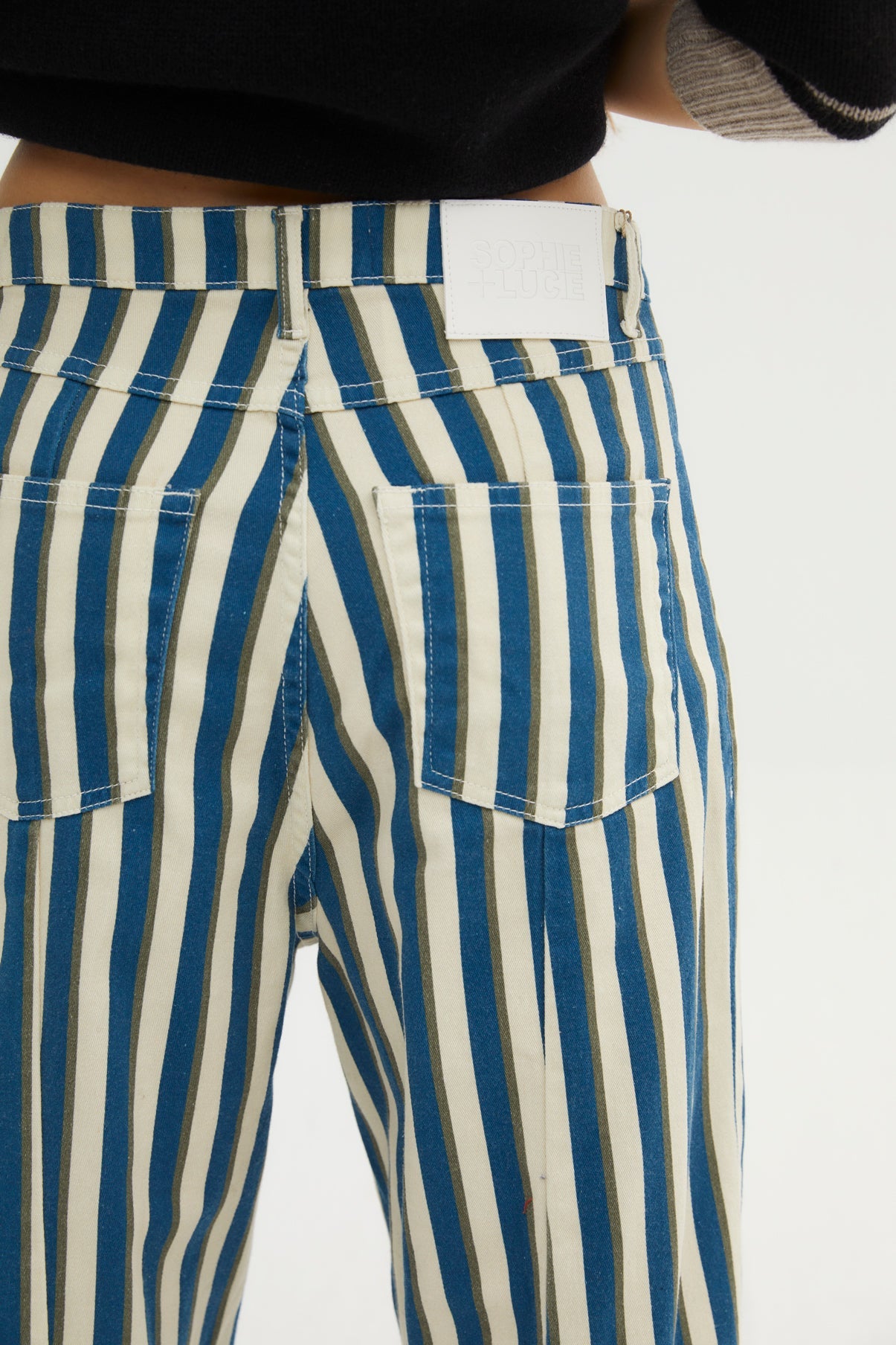 LUCCI BLUE STRIPED JEANS
