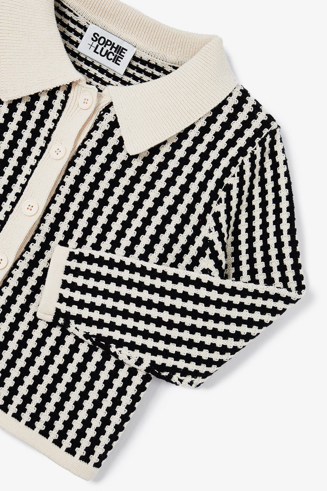 CHAQUETA ANTONIA PUNTO BICOLOR BLANCO