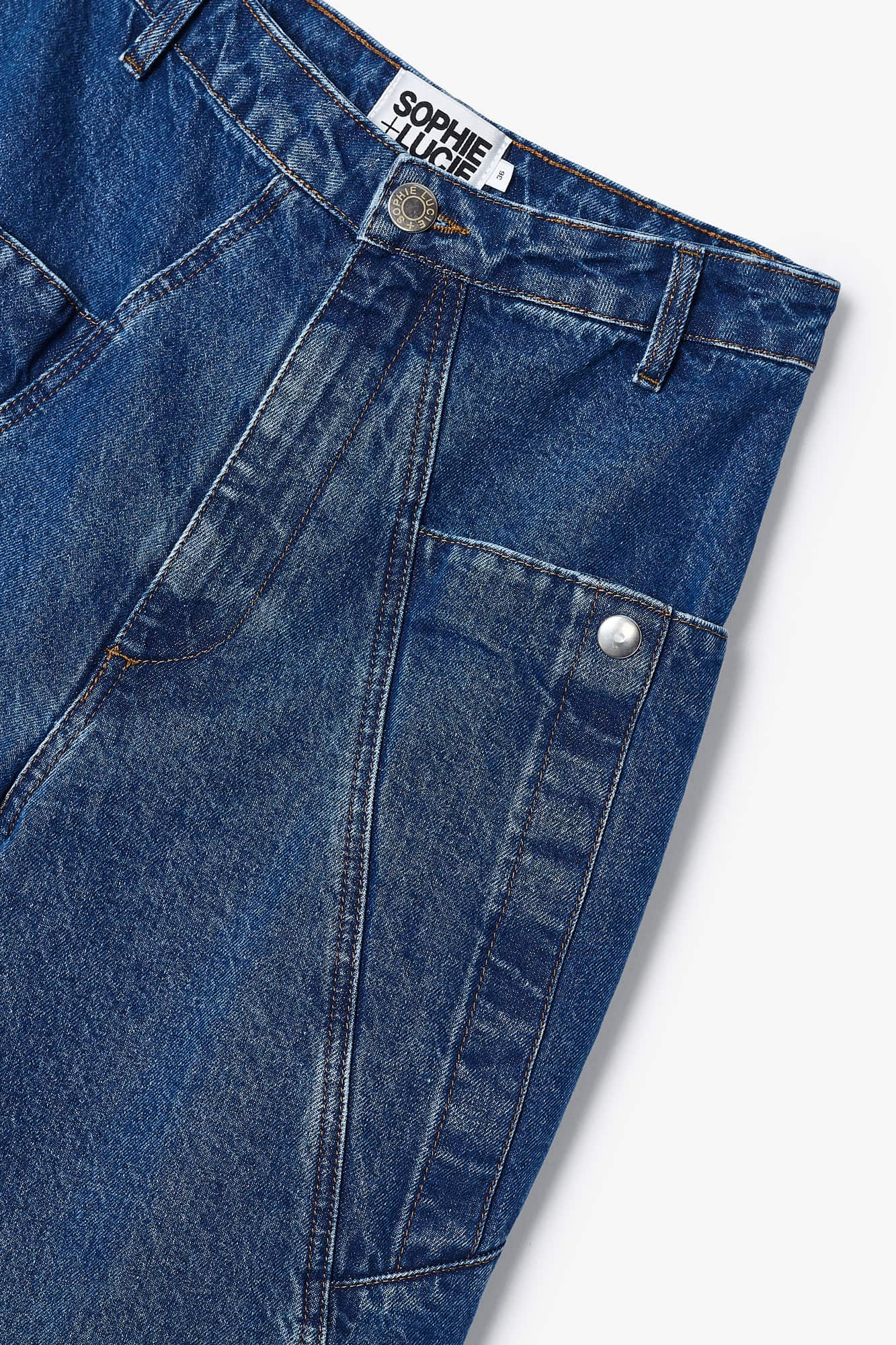 VAQUERO CARGO SARGA DENIM
