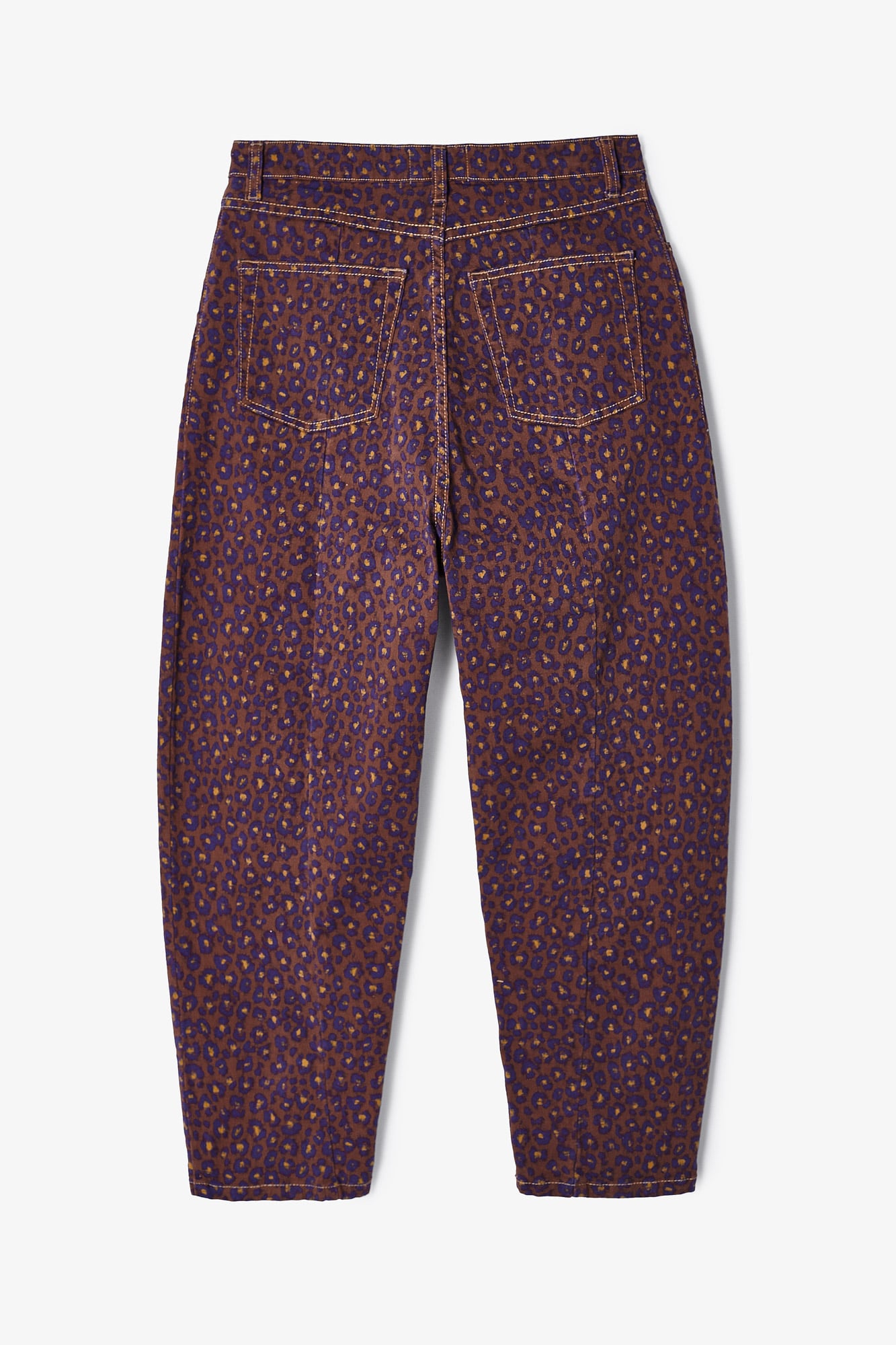 LUCCI JEANS WITH PRINTED STAINS
