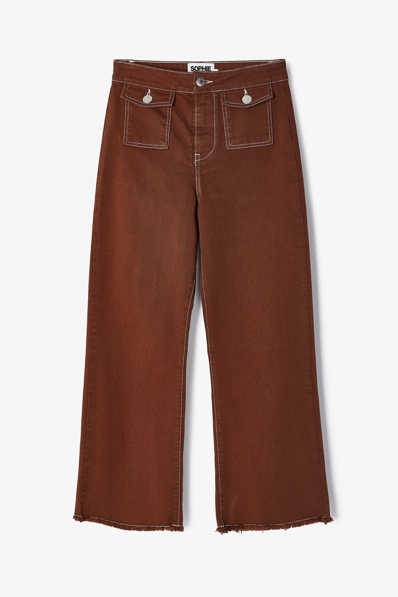 GLASTONBURY BROWN TWILL JEANS