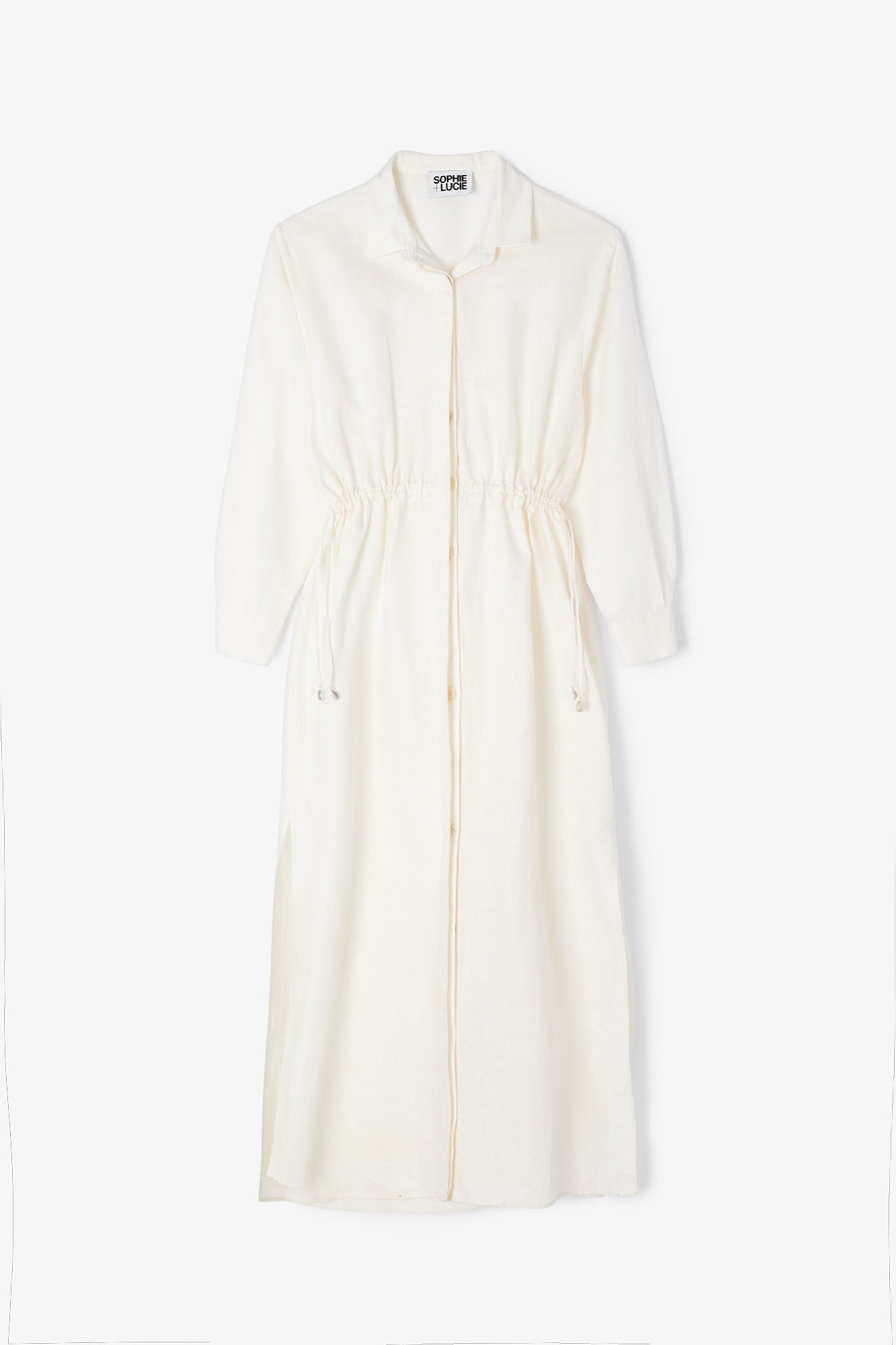 MARTA DRESS RAW LINEN