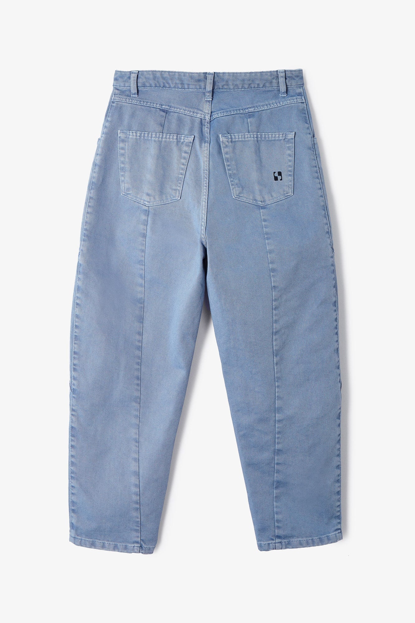 BLUE TWILL CARGO JEANS
