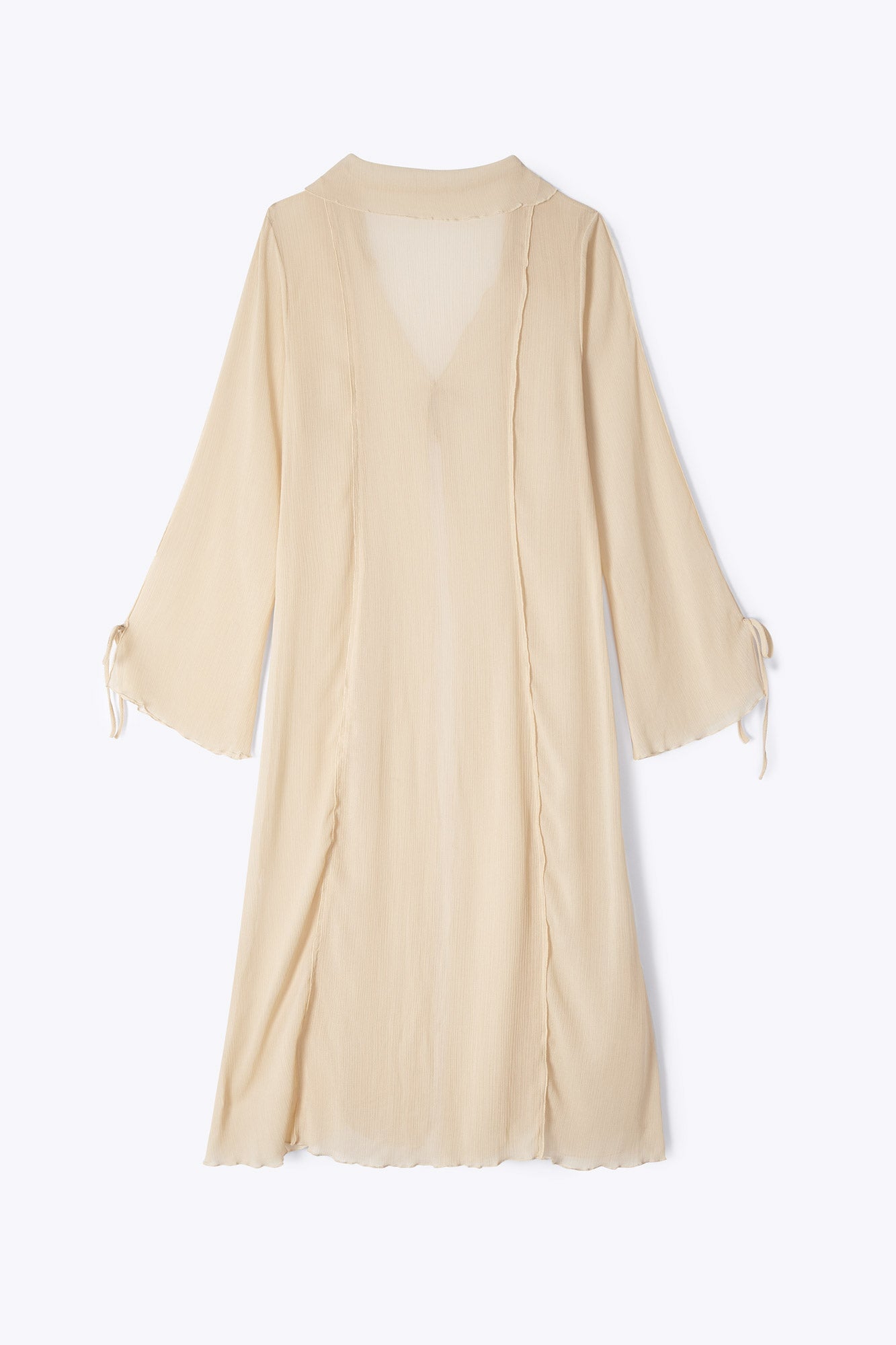BEIGE CHIFFON TUNIC