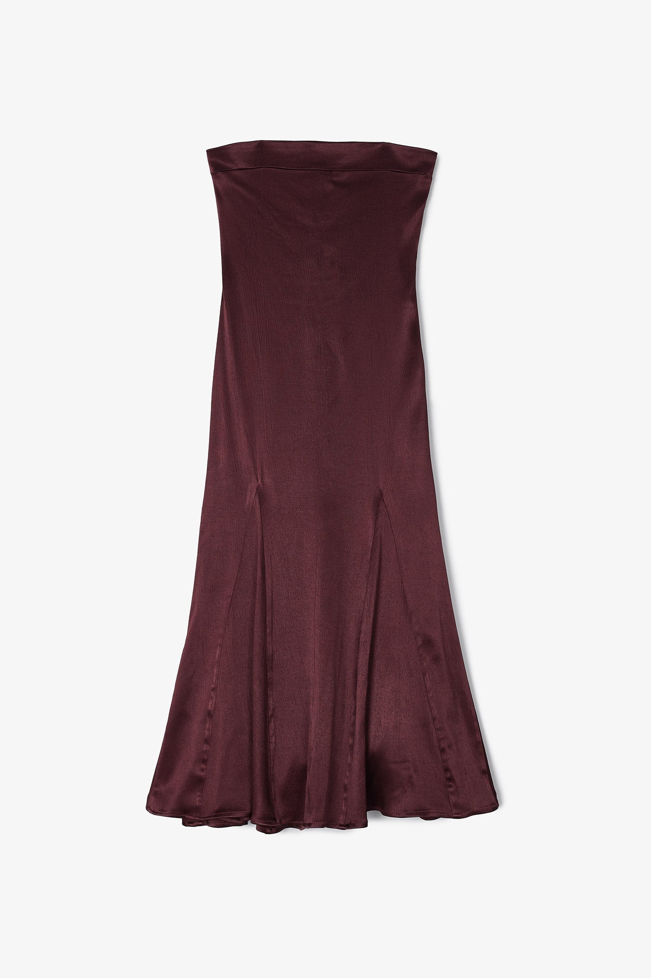 BROWN SATIN CORINTHIAN DRESS
