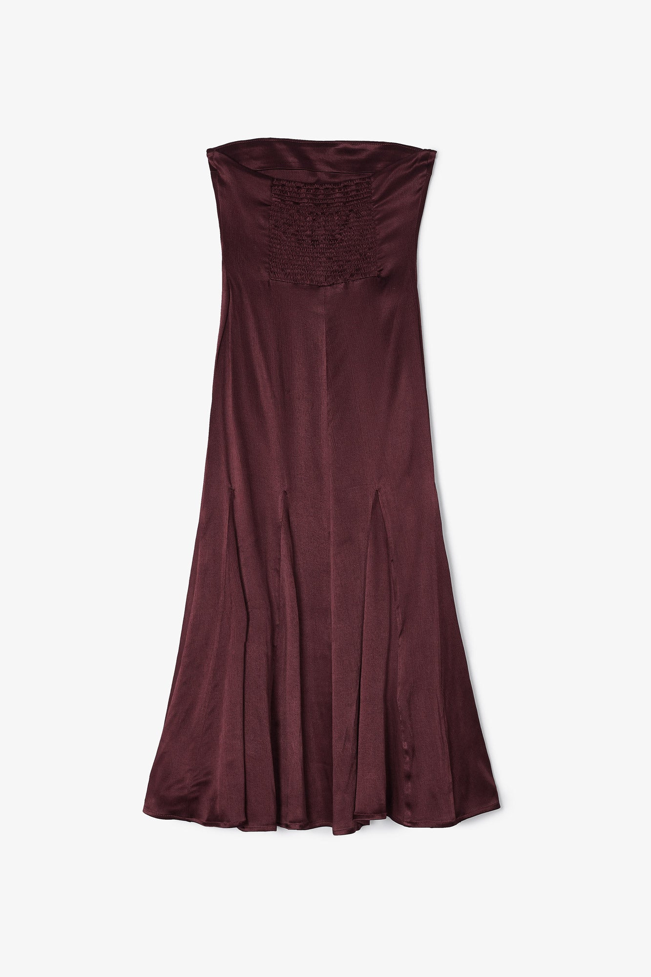 BROWN SATIN CORINTHIAN DRESS