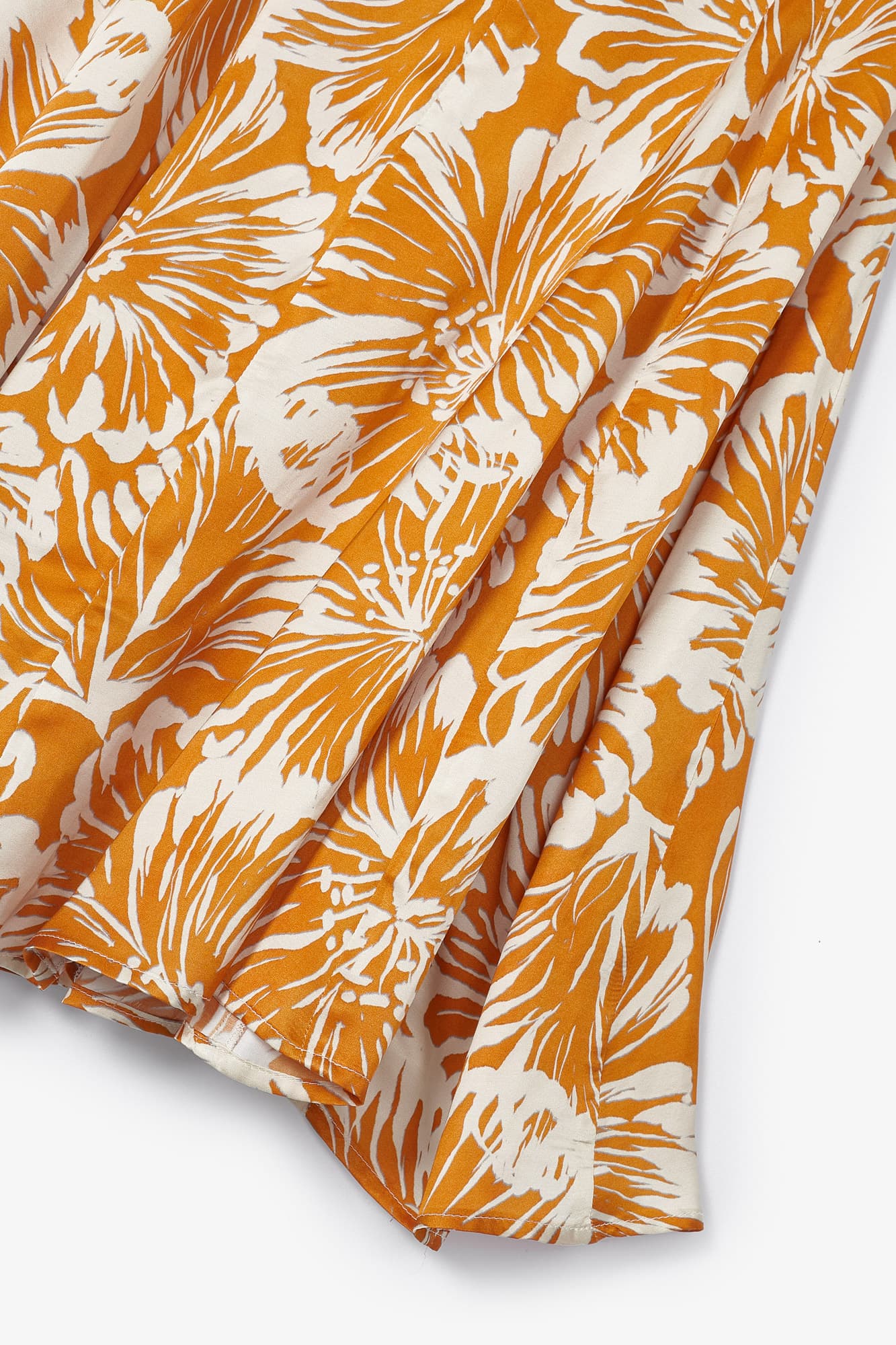 CORINTHIA DRESS WATERCOLOR FLOWER PUMPKIN
