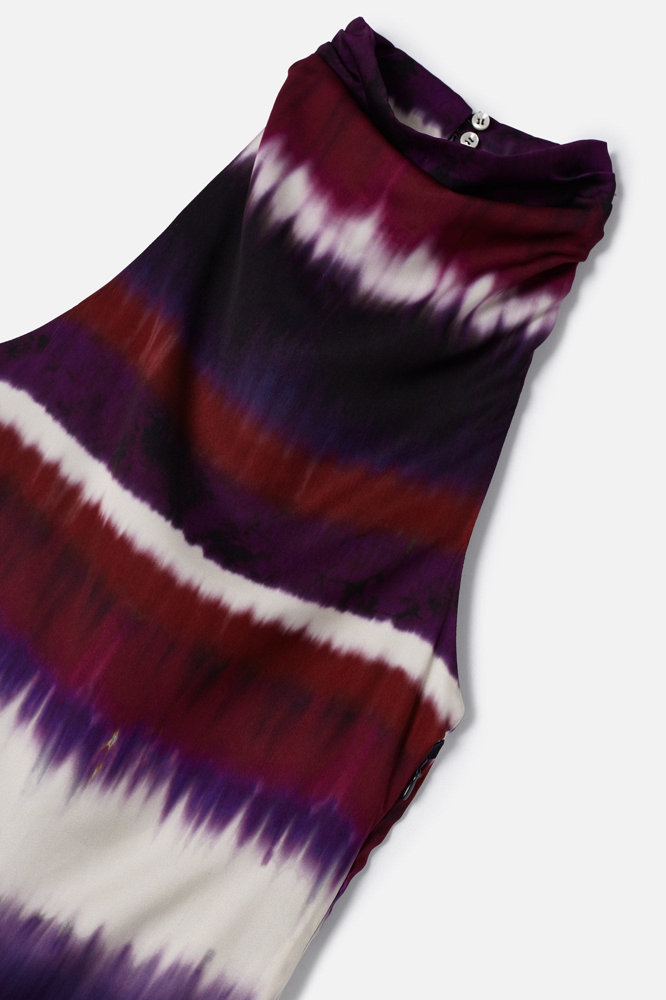 JULIA DRESS WITH EGGPLANT FLUFF