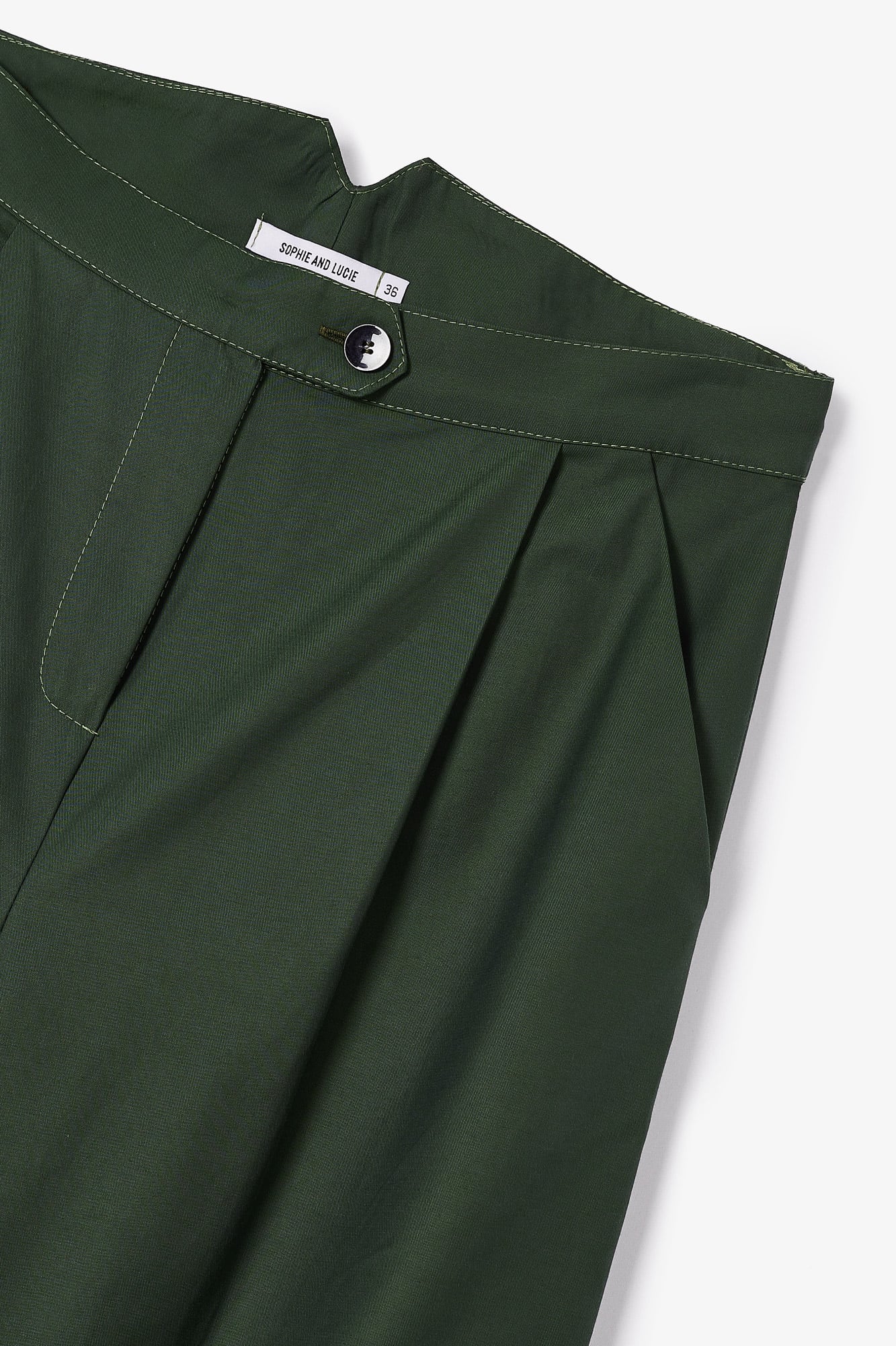 WOODY GABARDINE PANTS GREEN