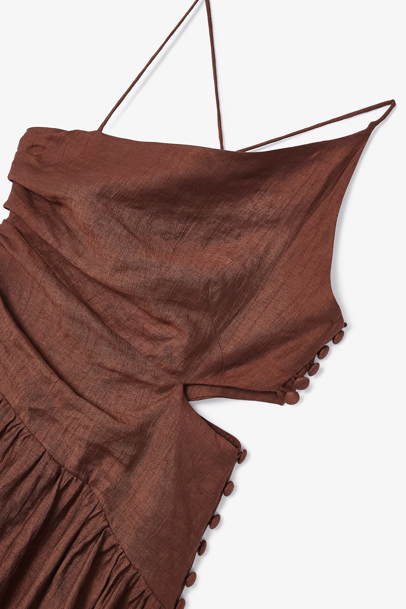 PEGY CRASH TERRACOTTA DRESS