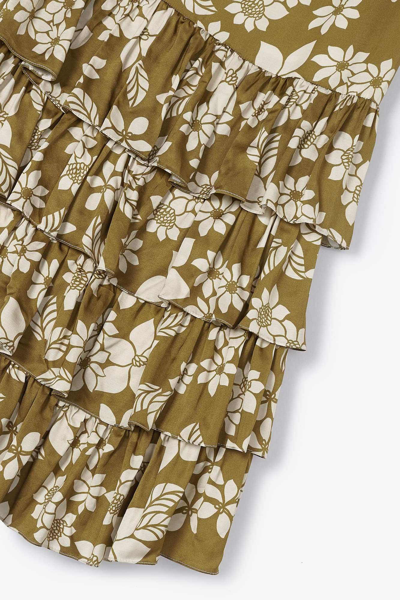 LOLA OLIVE FLOWER SKIRT