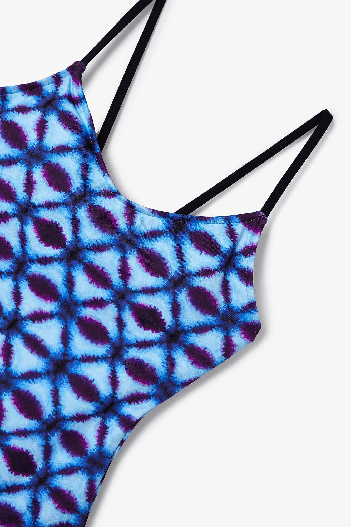 HAWAIIAN TIE DYE BLUE SWIMSUIT