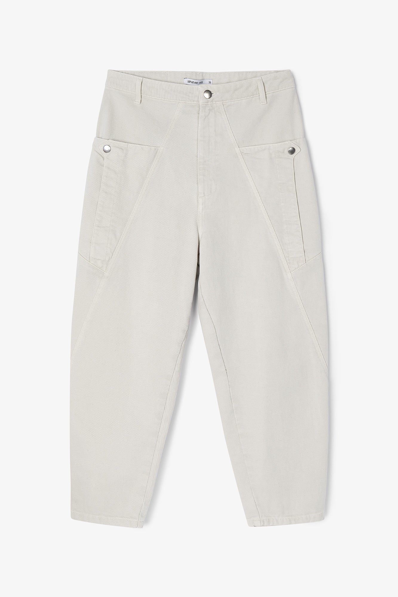 STONE TWILL CARGO JEANS