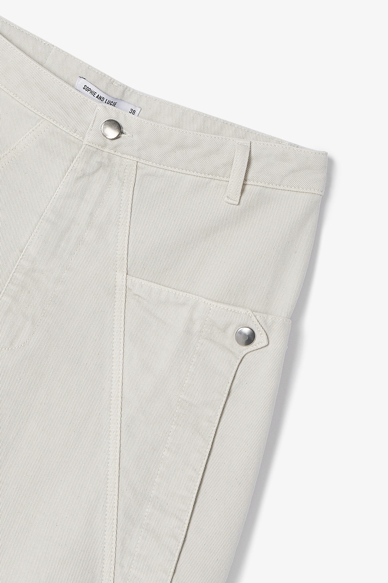 STONE TWILL CARGO JEANS
