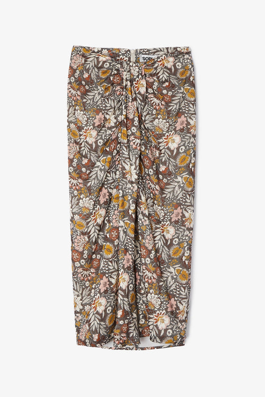 FALDA PETUNIA FLOR BALI TABACO