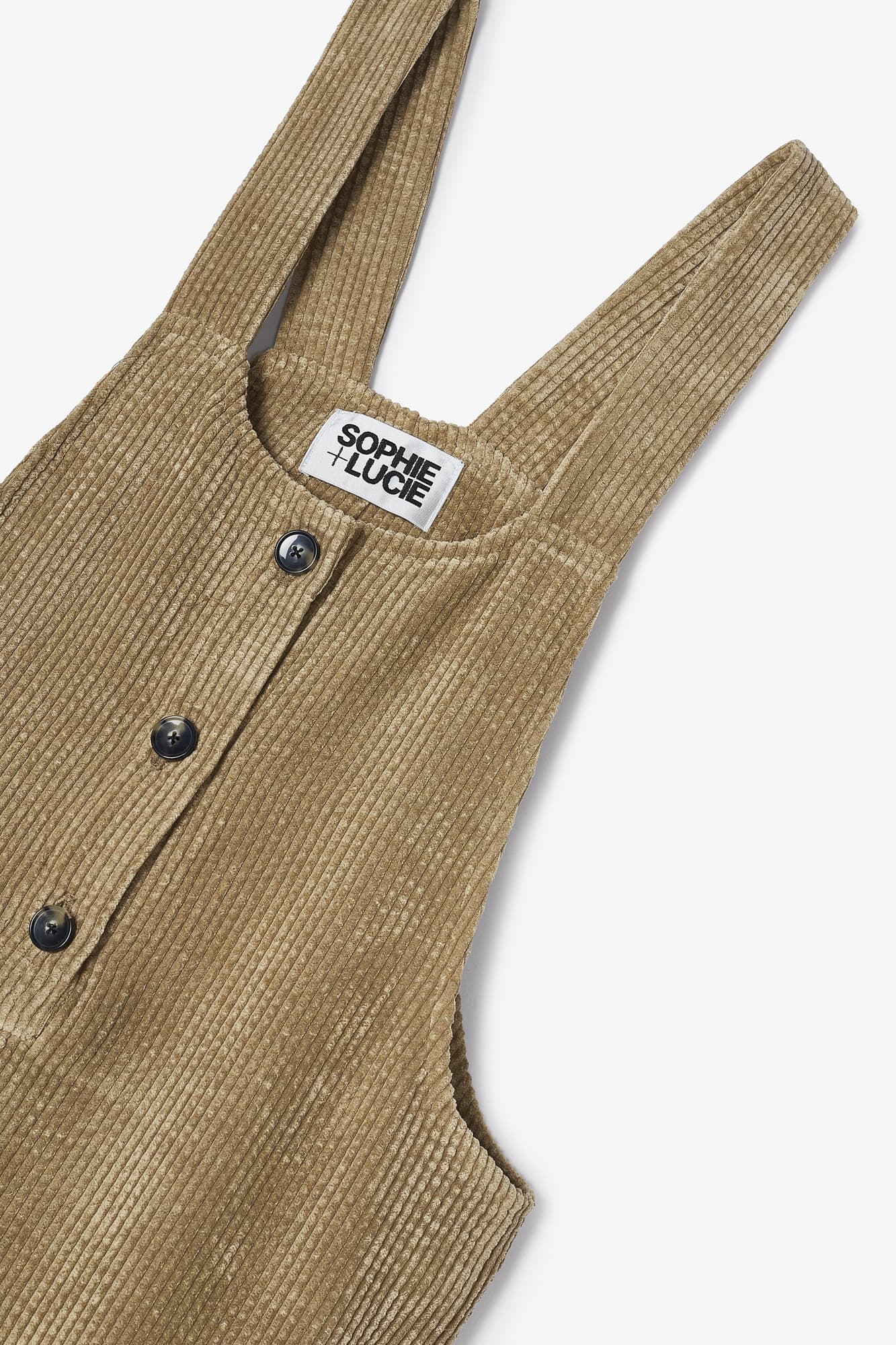 PALOMA CORDUROY KHAKI OVERALLS