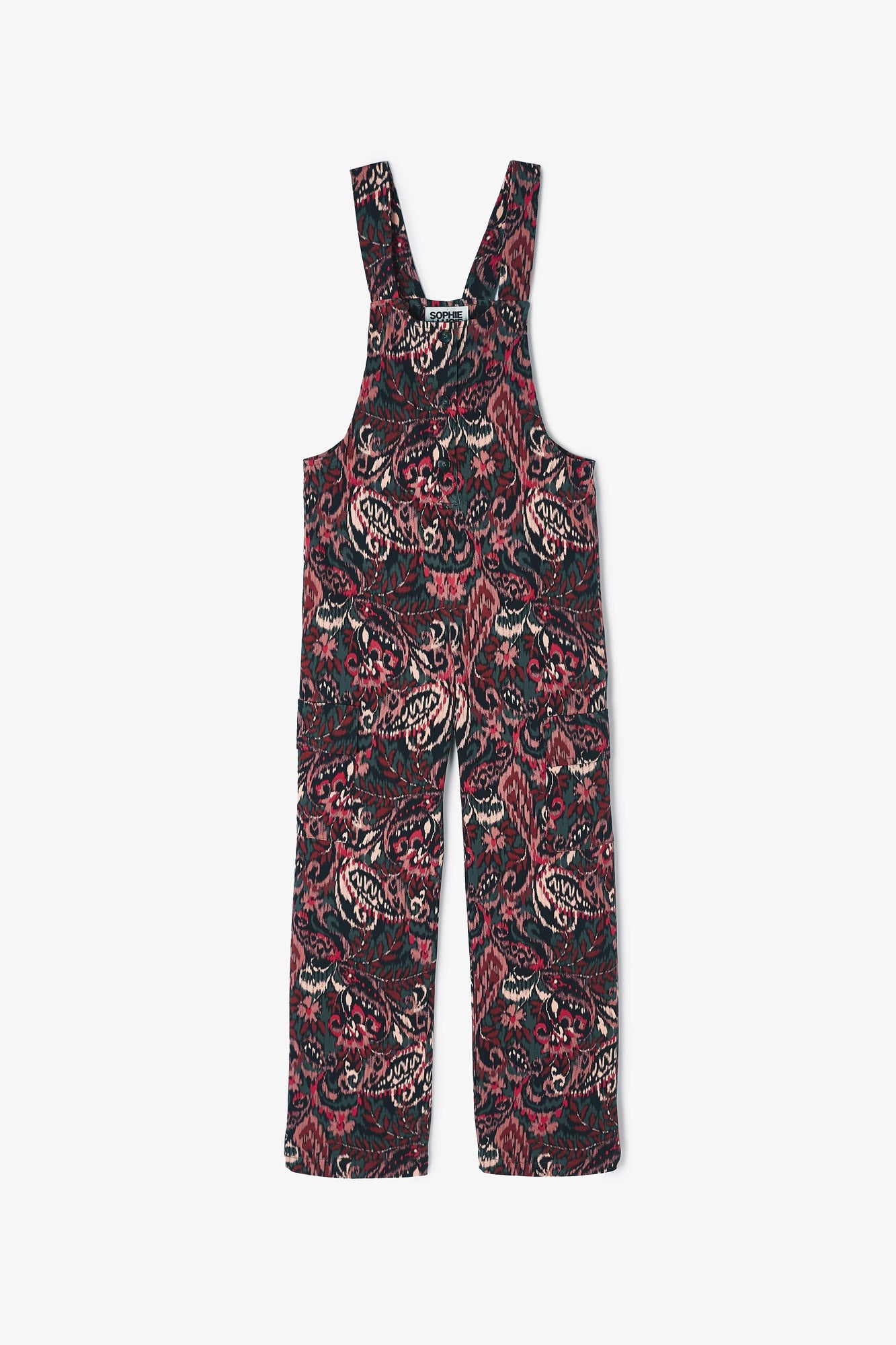 PALOMA FLOWER IKAT KHAKI OVERALL