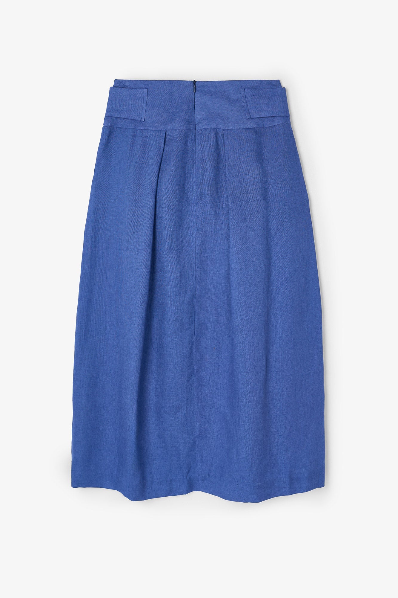 AUSTRIA BLUE LINEN SKIRT