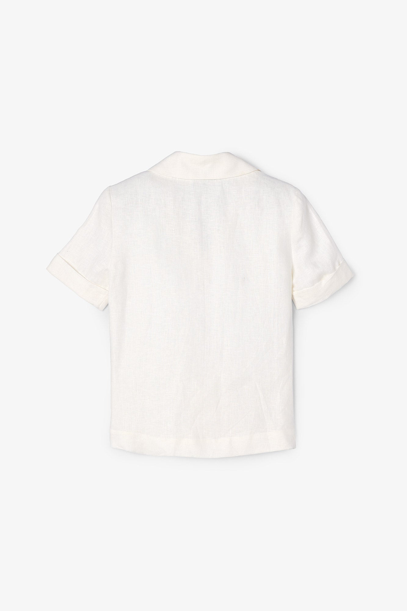 ROMA RAW LINEN BLOUSE