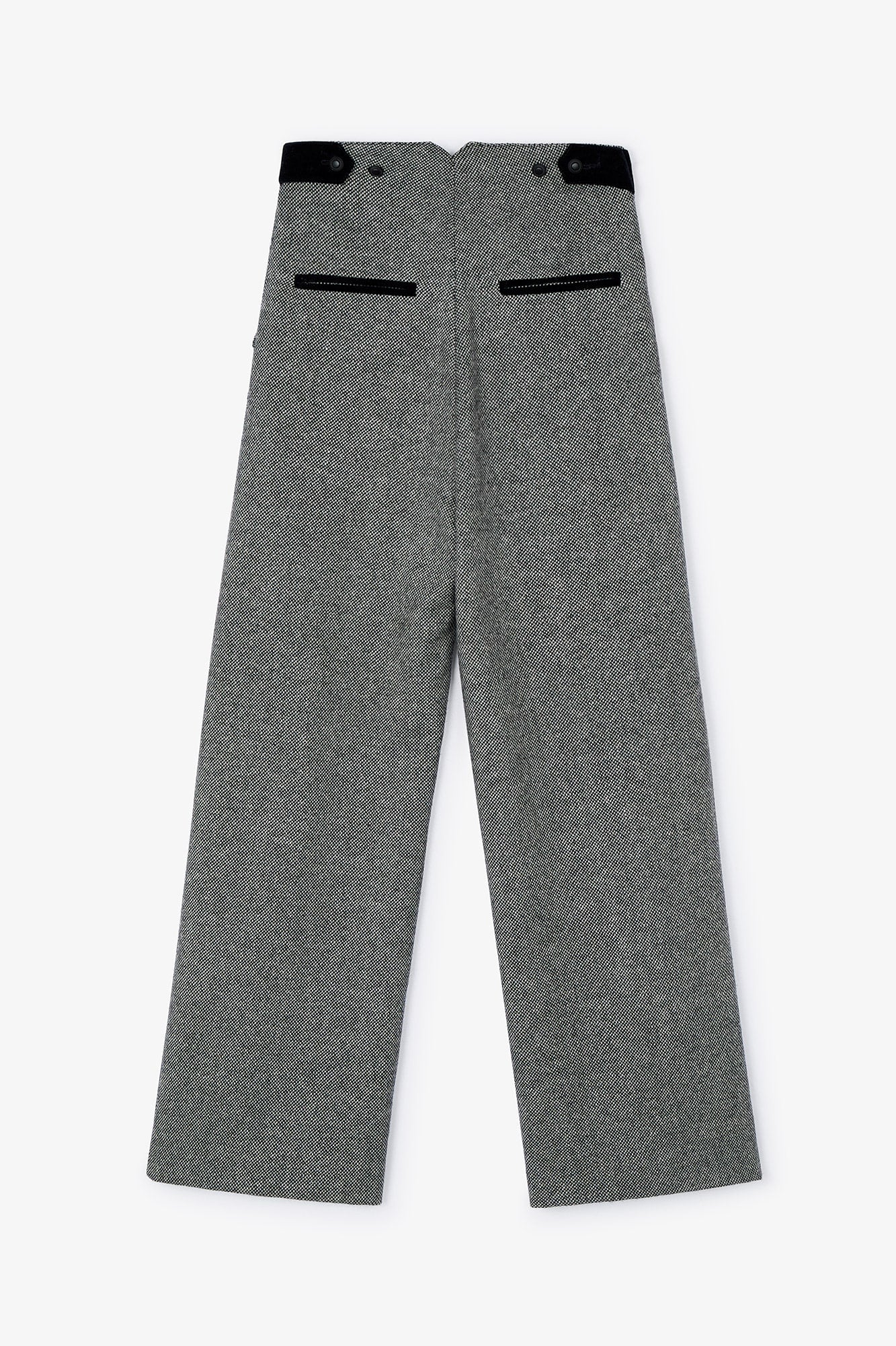 GREY BOBY CHEVIOT PANTS